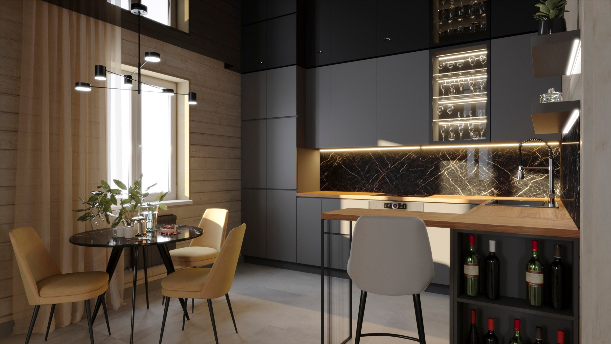 Дом 132 м² с мансардой. Дизайн для каждого