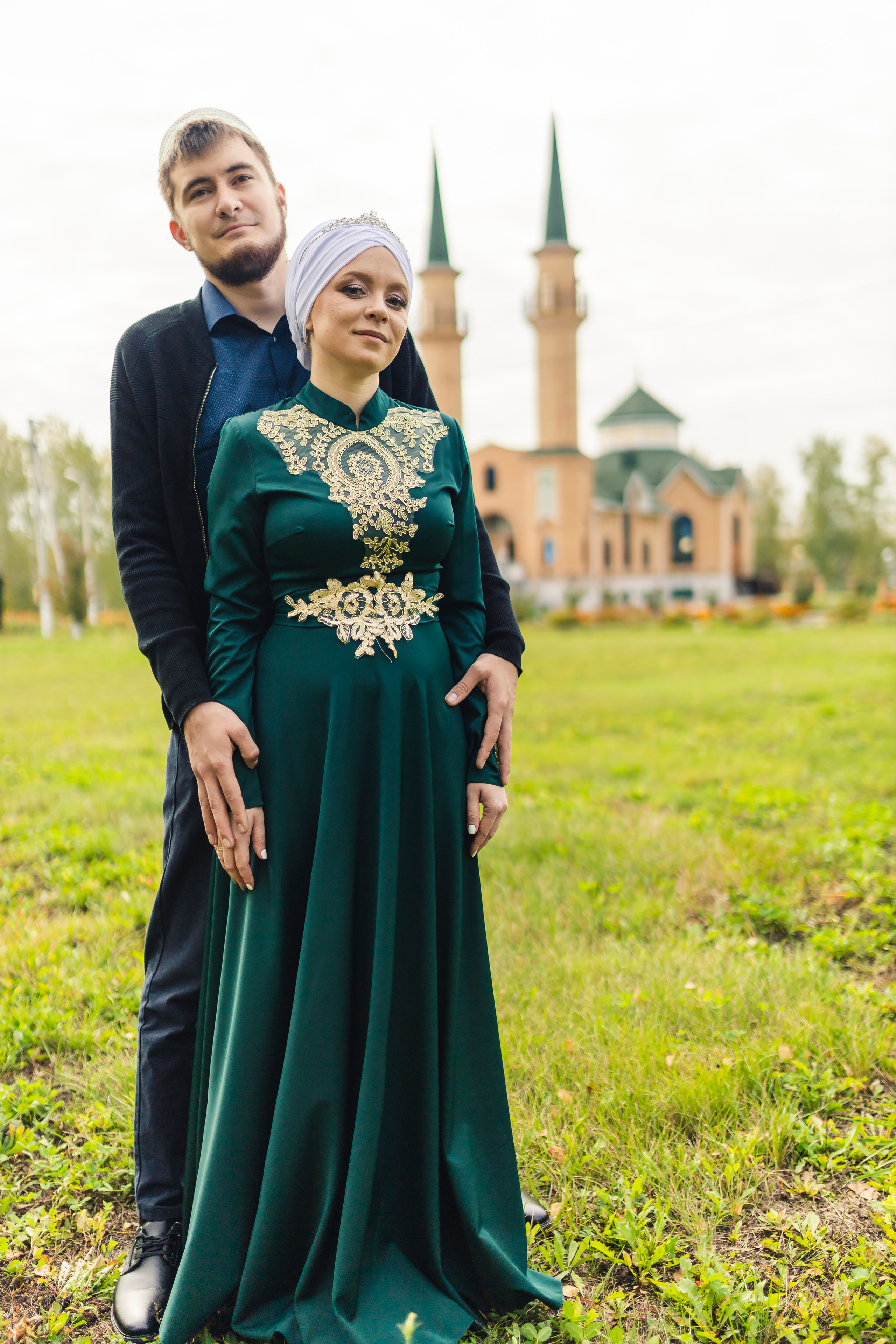 Фото на фоне мечети 