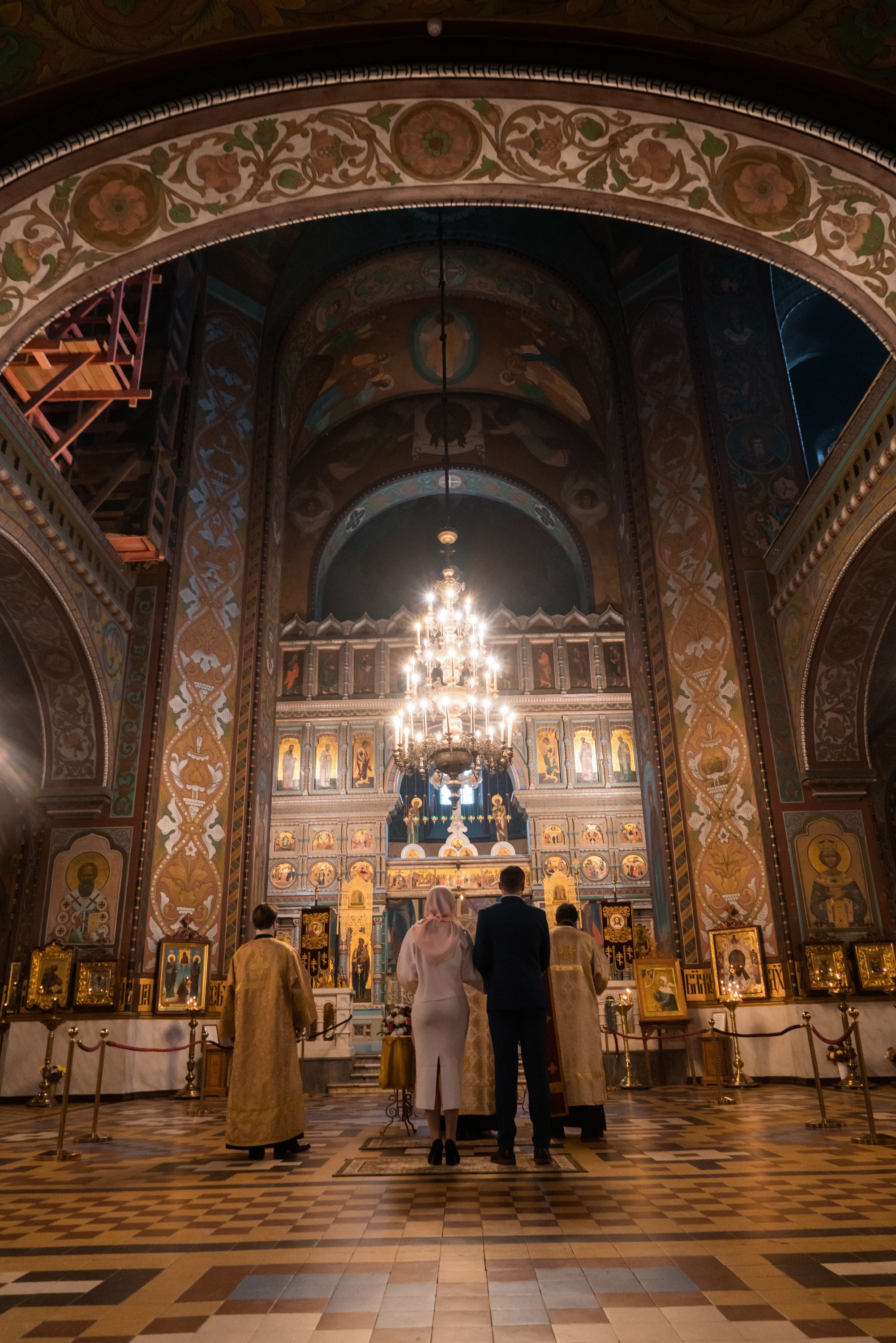 Венчание в храме Петра и Павла в Петергофе. Контент- фотограф, рилсмейкер в Санкт- Петербурге Елена Грие
