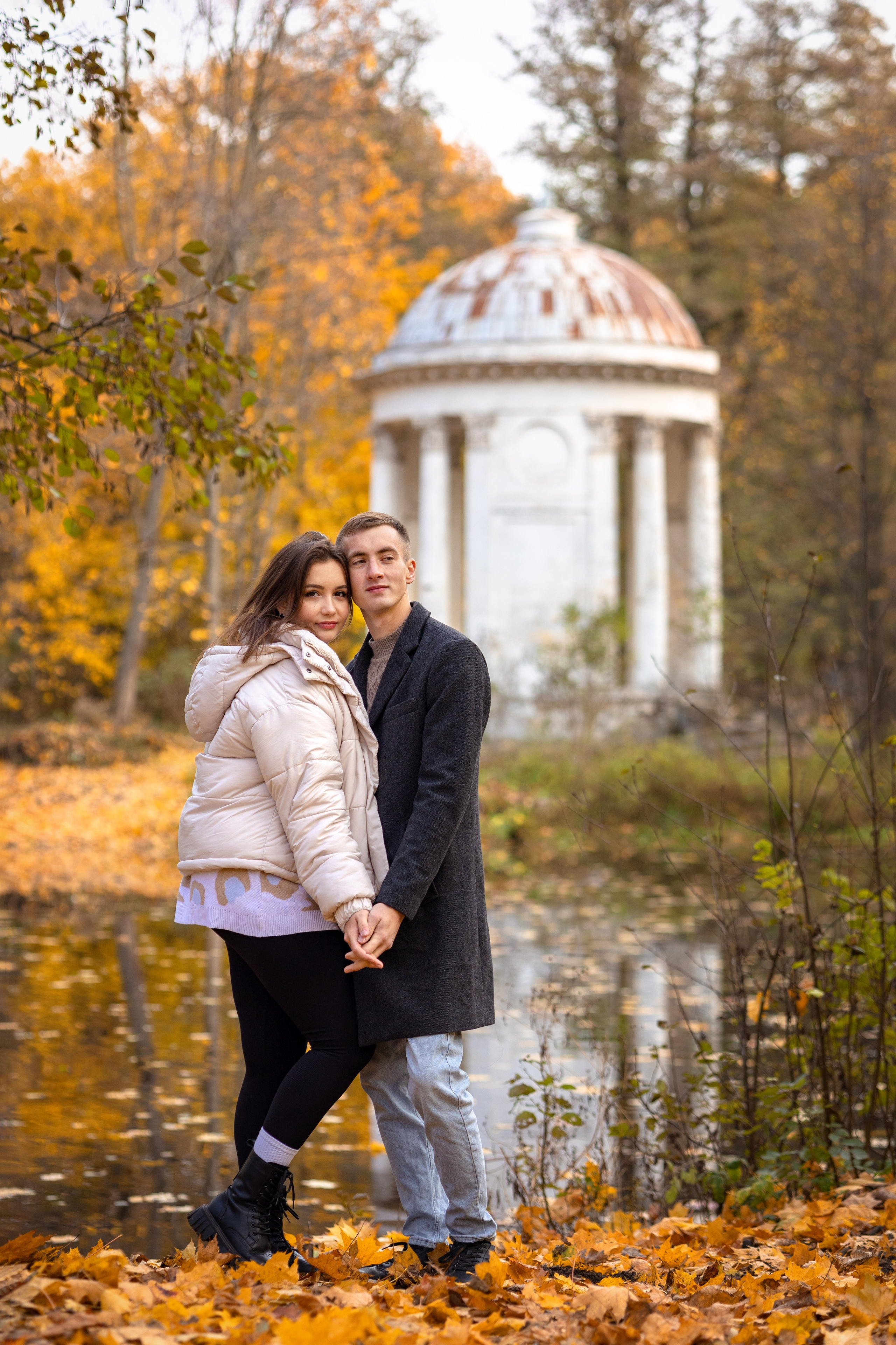 Осенняя фотосессия «История любви» в парке Быково