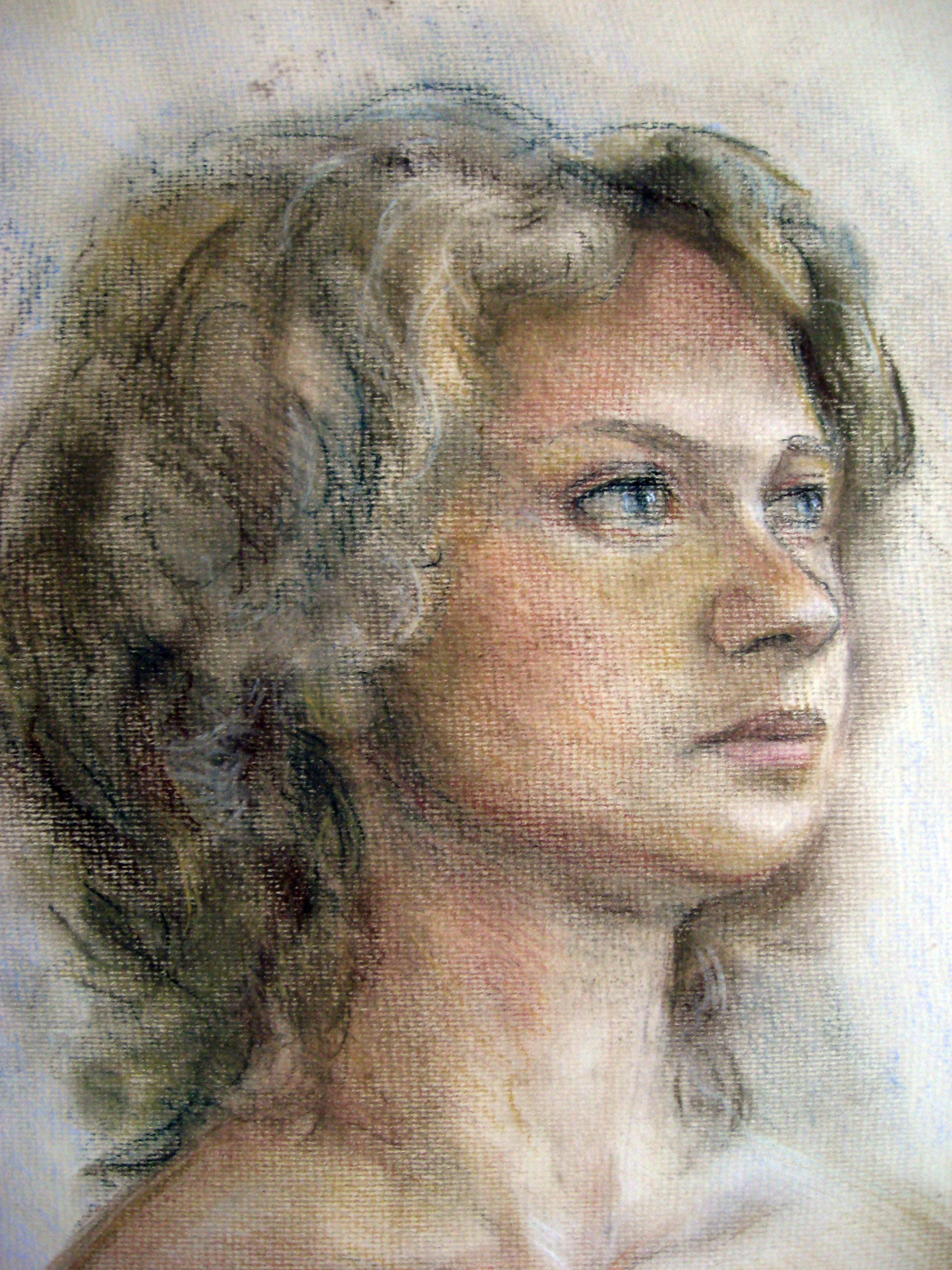 Портрет Светы. Пастель, 2007