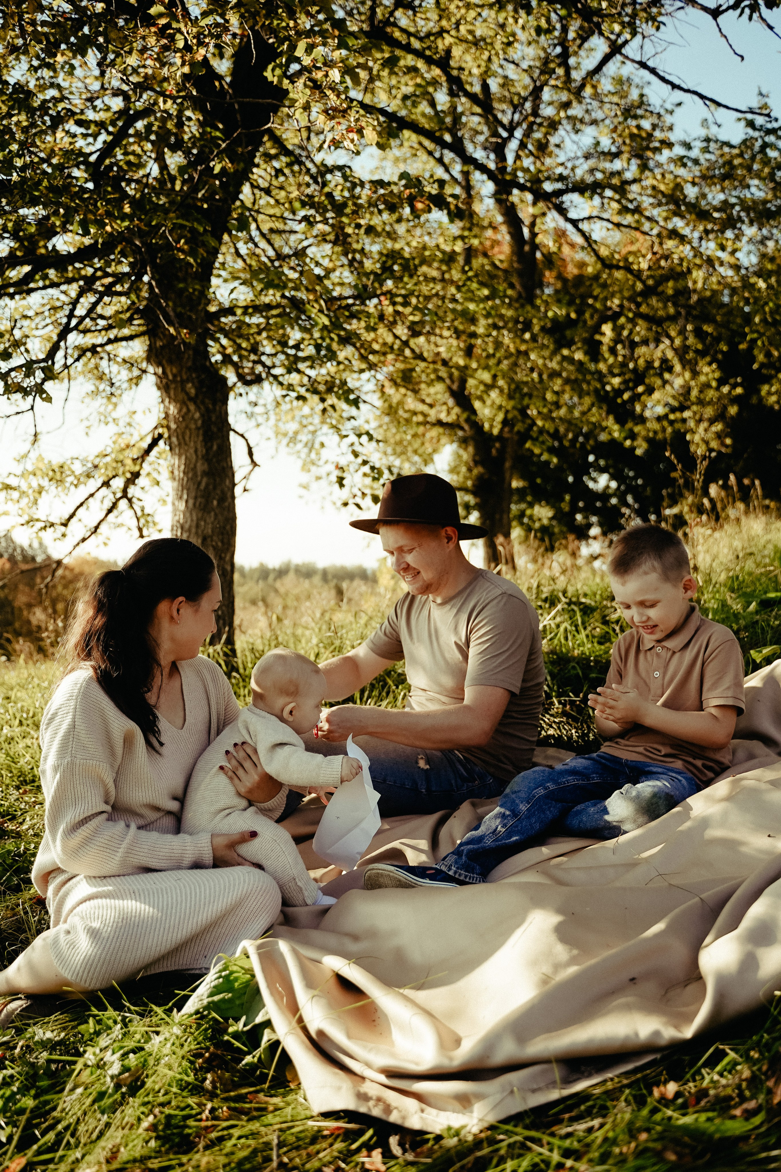 Семейная съемка осенью