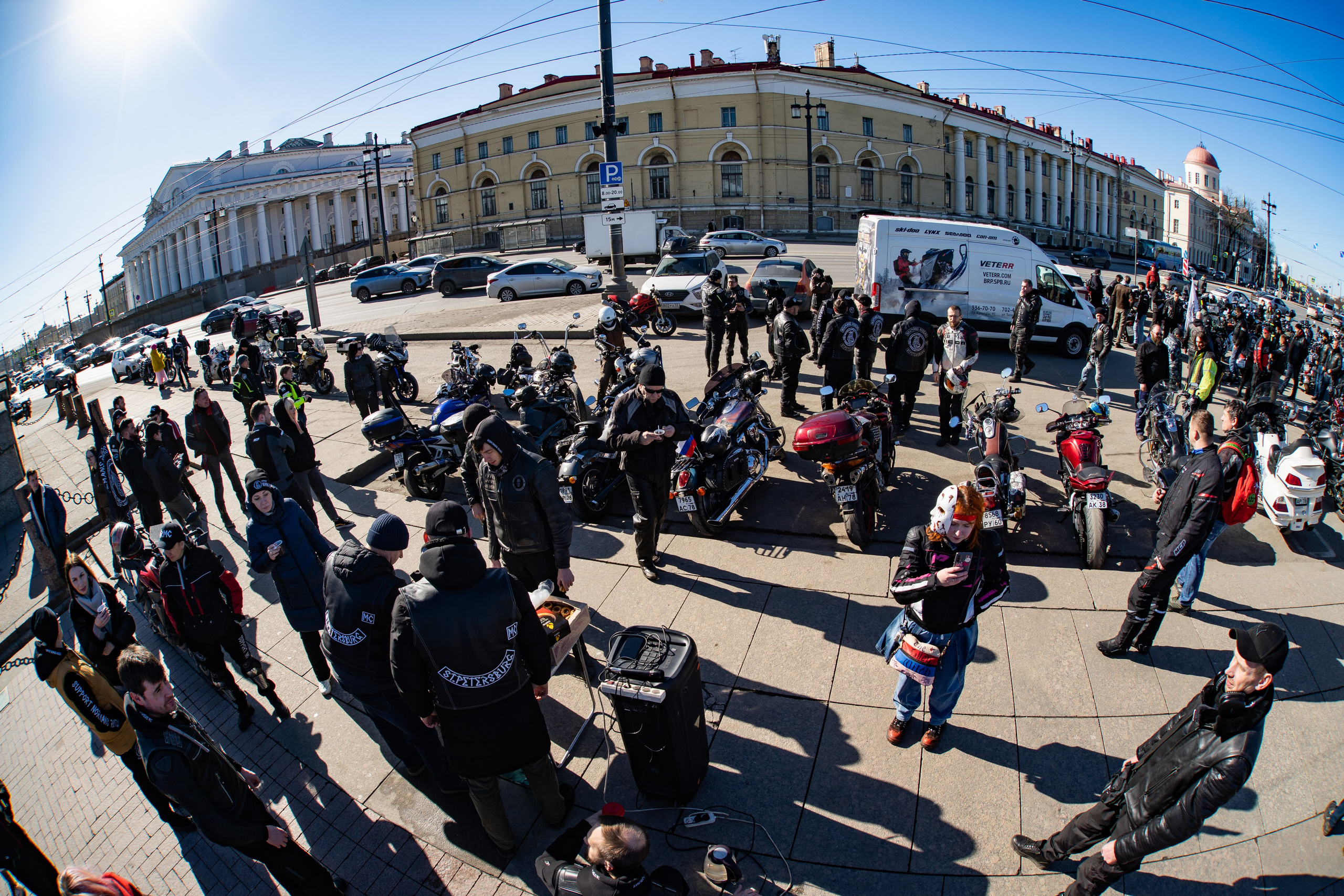 Весенний прохват мотоклуба Normans Riders MC. Концертный и репортажный фотограф в Санкт-Петербурге Слава Пахомов