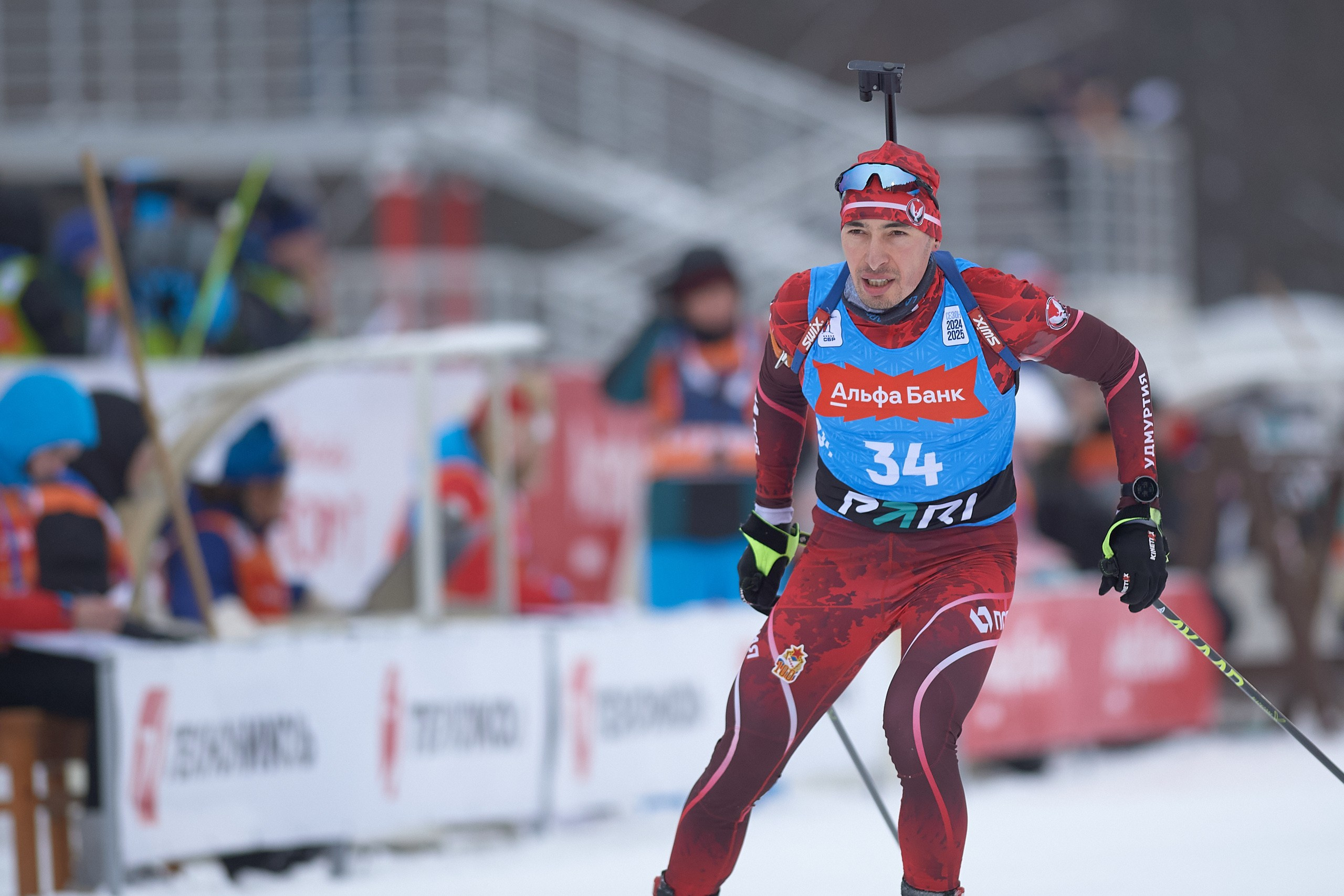 Биатлон. Чемпионат России — 2024/2025, 3-й этап, Ижевск. Ижевская винтовка. Спортивный репортажный фотограф в Ижевске Сергей Мерзляков