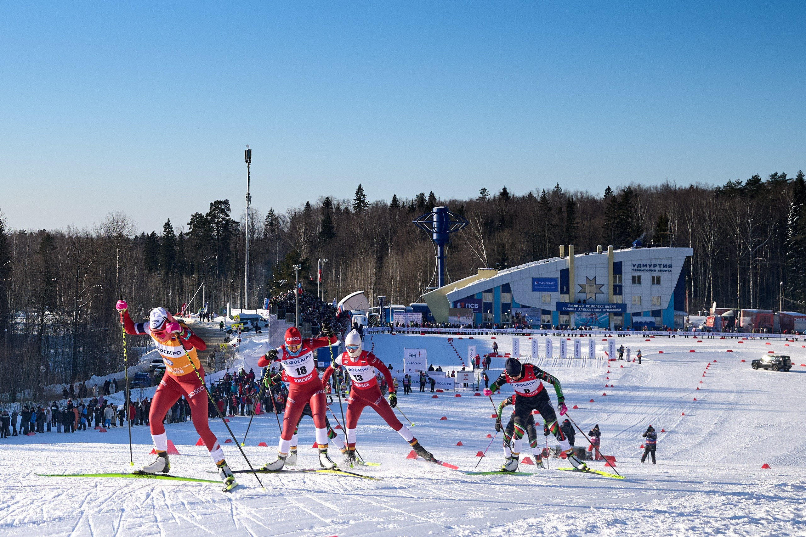 VI этап ФосАгро Кубка России по лыжным гонкам. Спринт. Ижевск 25.01.2025. Спортивный репортажный фотограф в Ижевске Сергей Мерзляков