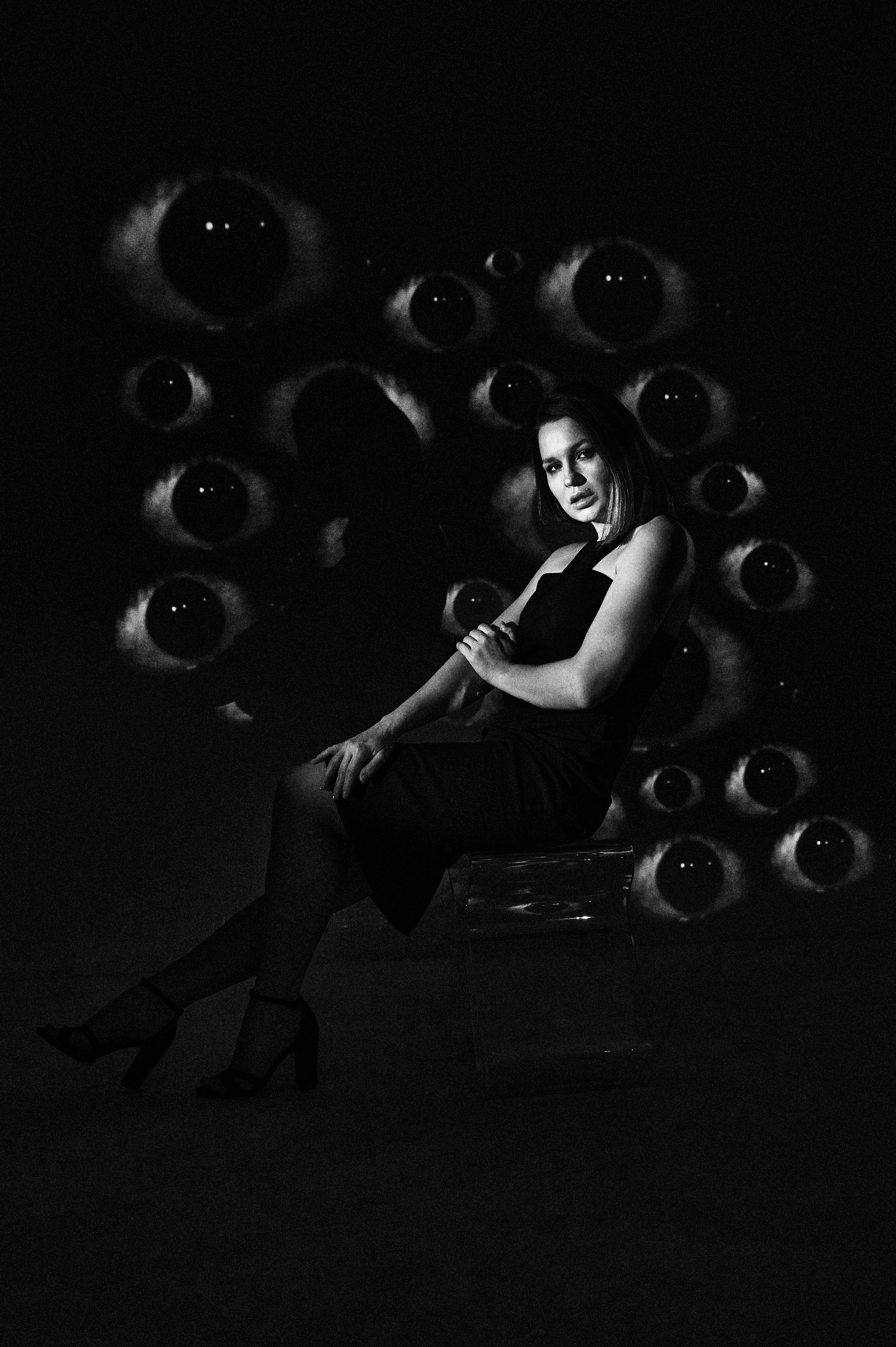 Фотосессия Ксении с проектором