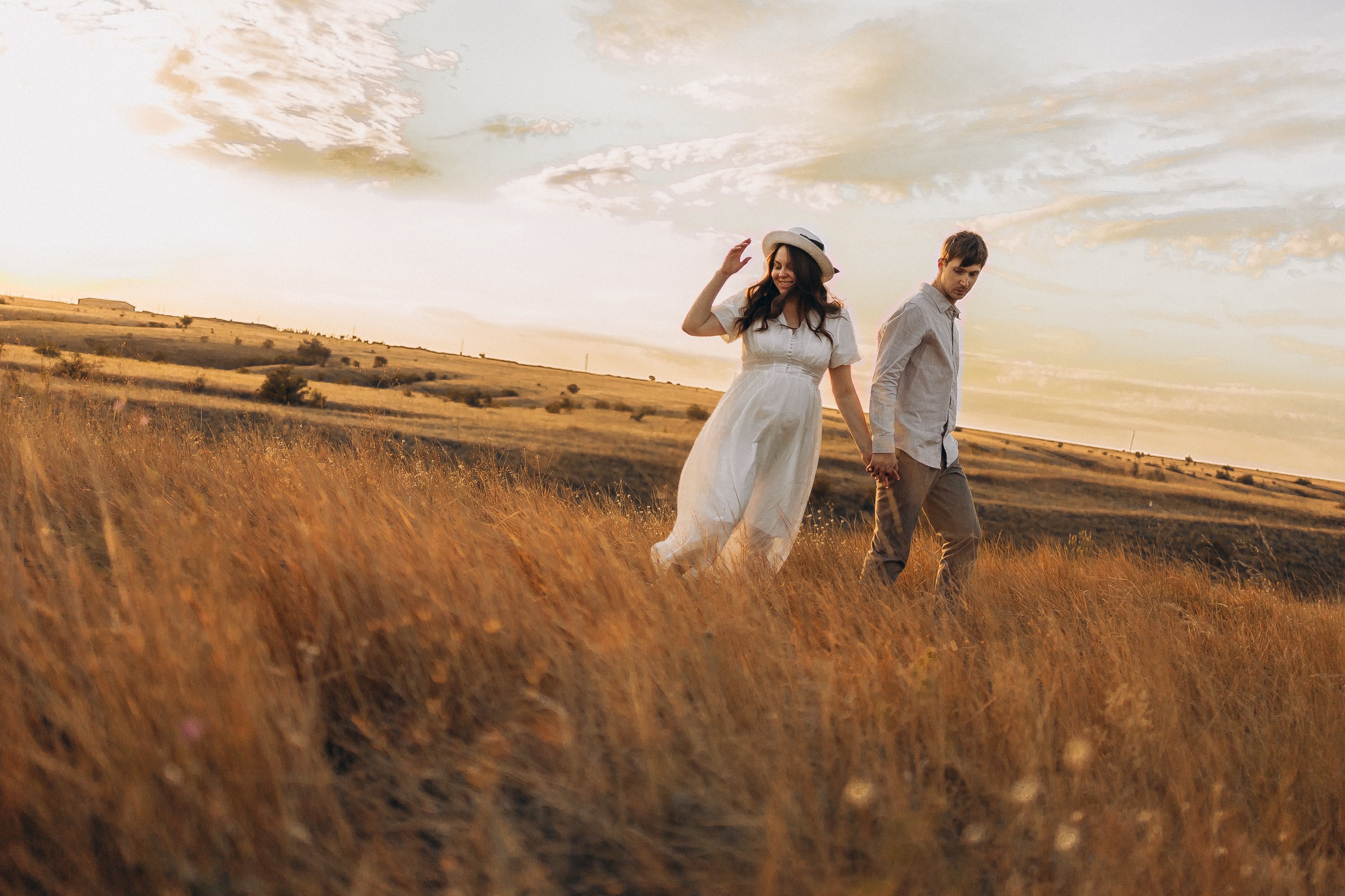 Антон и Даша в ожидании. Семейный фотограф в Волгодонске Краченцева Анна