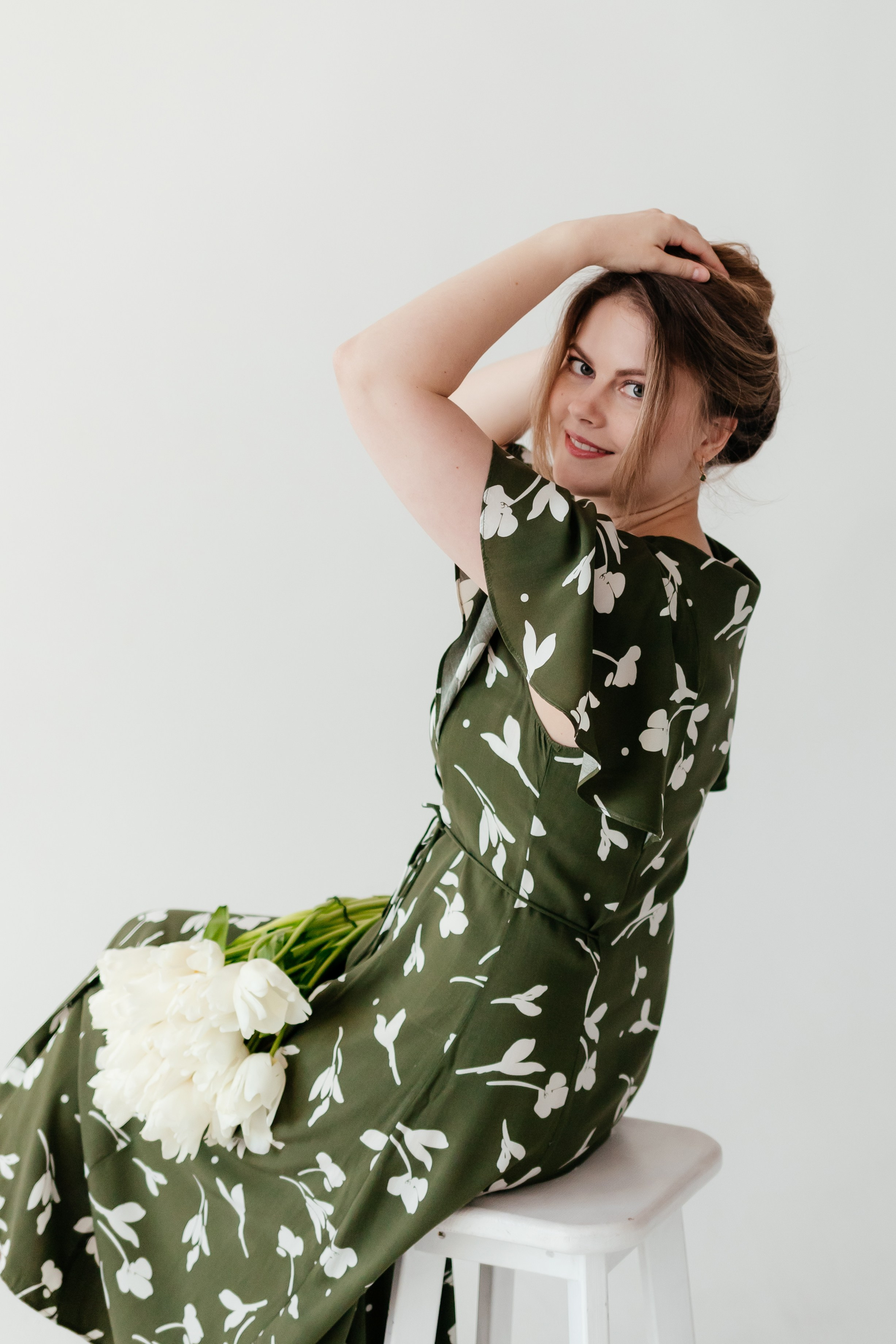 Съёмка с цветами. Семейный фотограф в Минске Приболовец Светлана