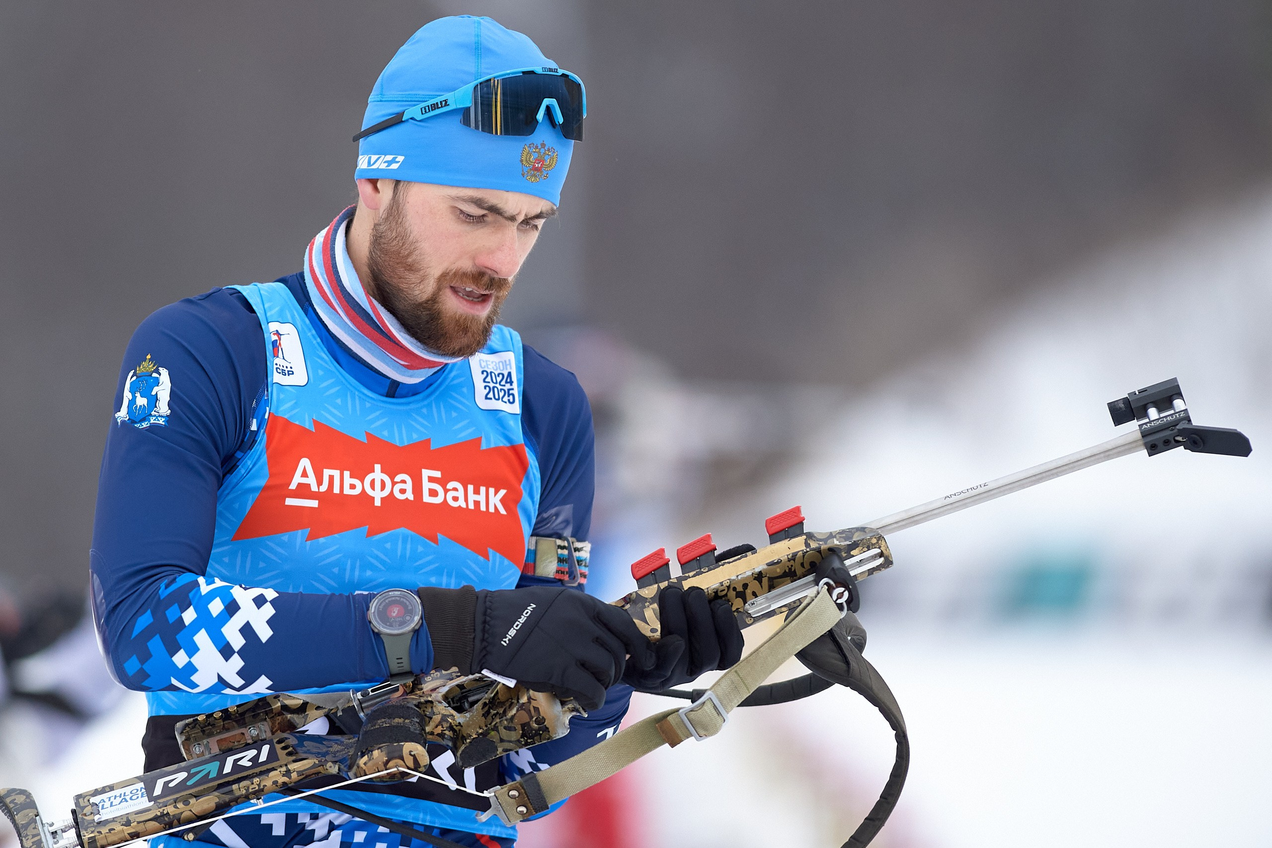 Биатлон. Чемпионат России — 2024/2025, 3-й этап, Ижевск. Ижевская винтовка. Спортивный репортажный фотограф в Ижевске Сергей Мерзляков