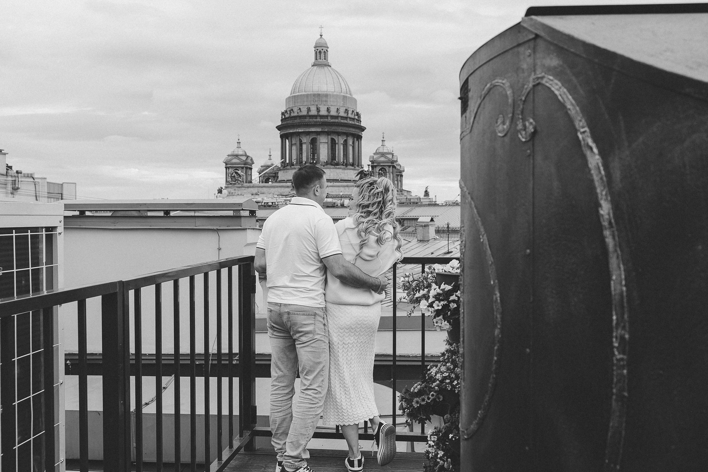 На крыше в самом сердце города Санкт-Петербург. Фотограф в Санкт-Петербурге Александра Рябинина-Шрейбер (pharsh_photographer)