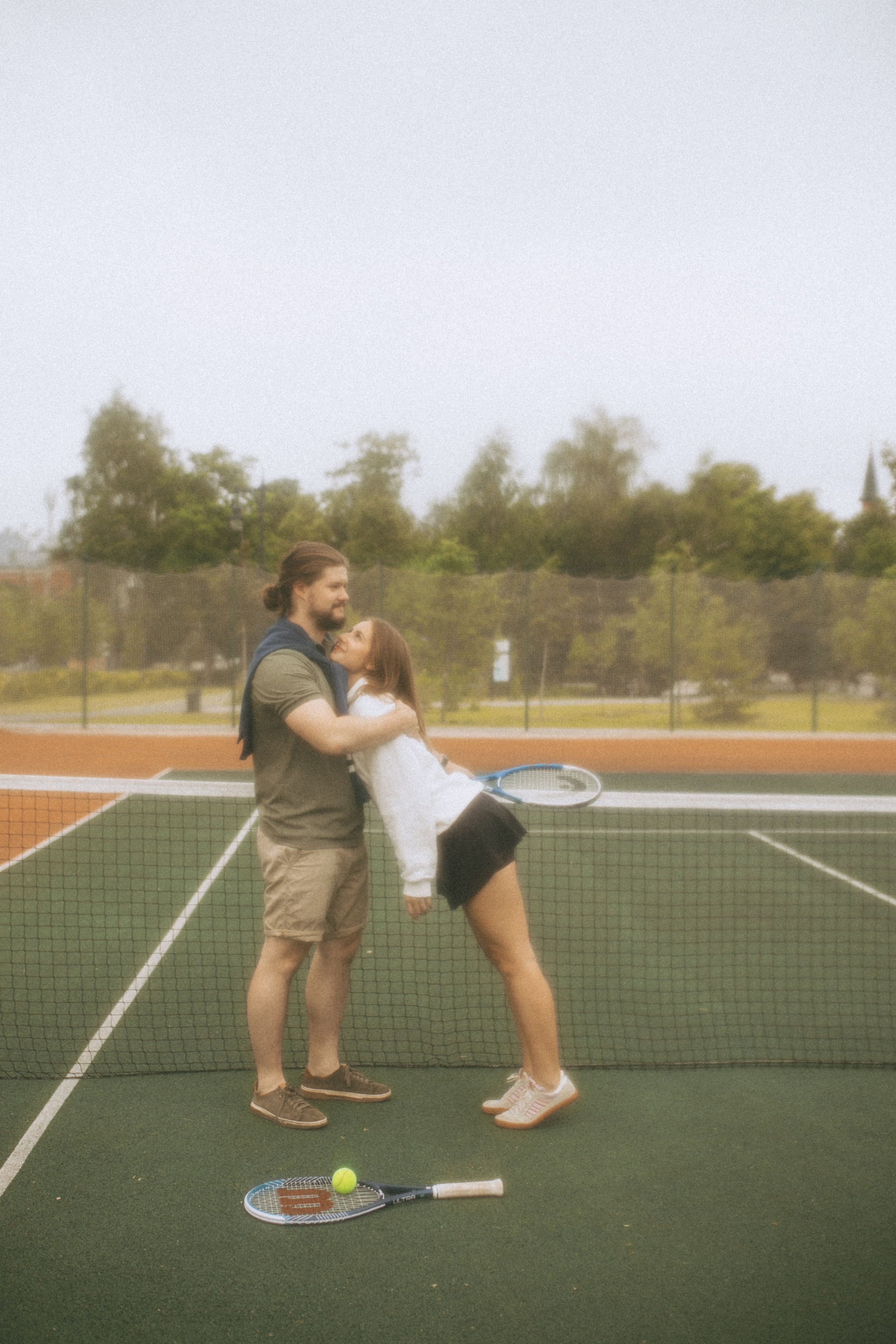 На корте. Свадебный фотограф Казань