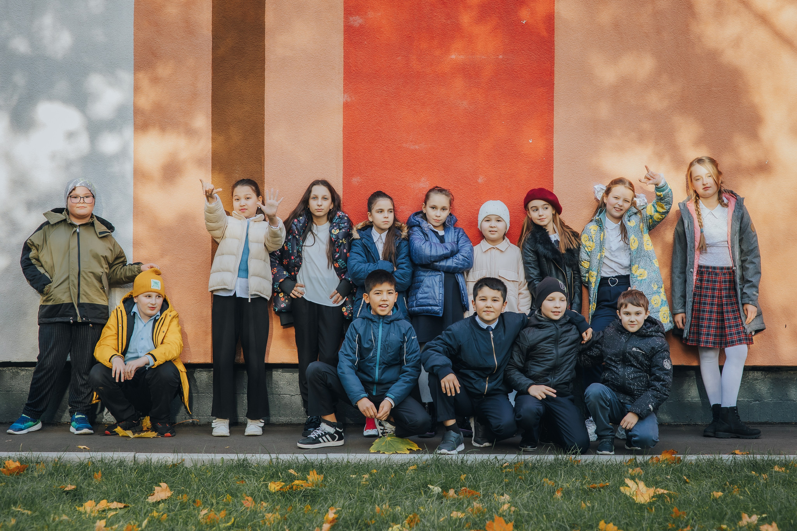 Осенняя съемка 4 класса для Выпускных альбомов. Семейный фотограф в Москве Наталья Чуб, заказать Фотокнигу
