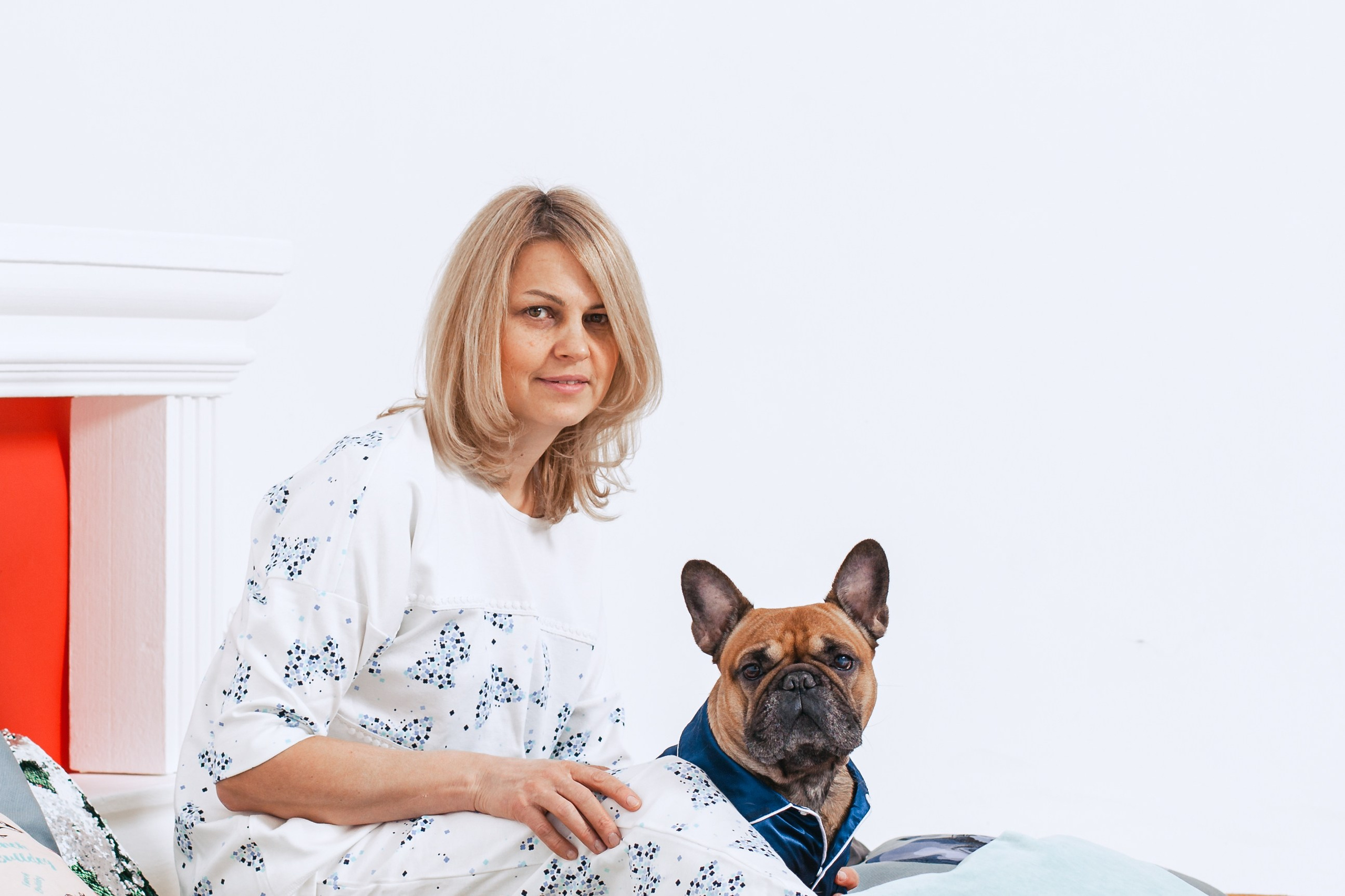 Пижамная вечеринка французских бульдогов и их хозяев. Фотограф-анималист Татьяна Степанова