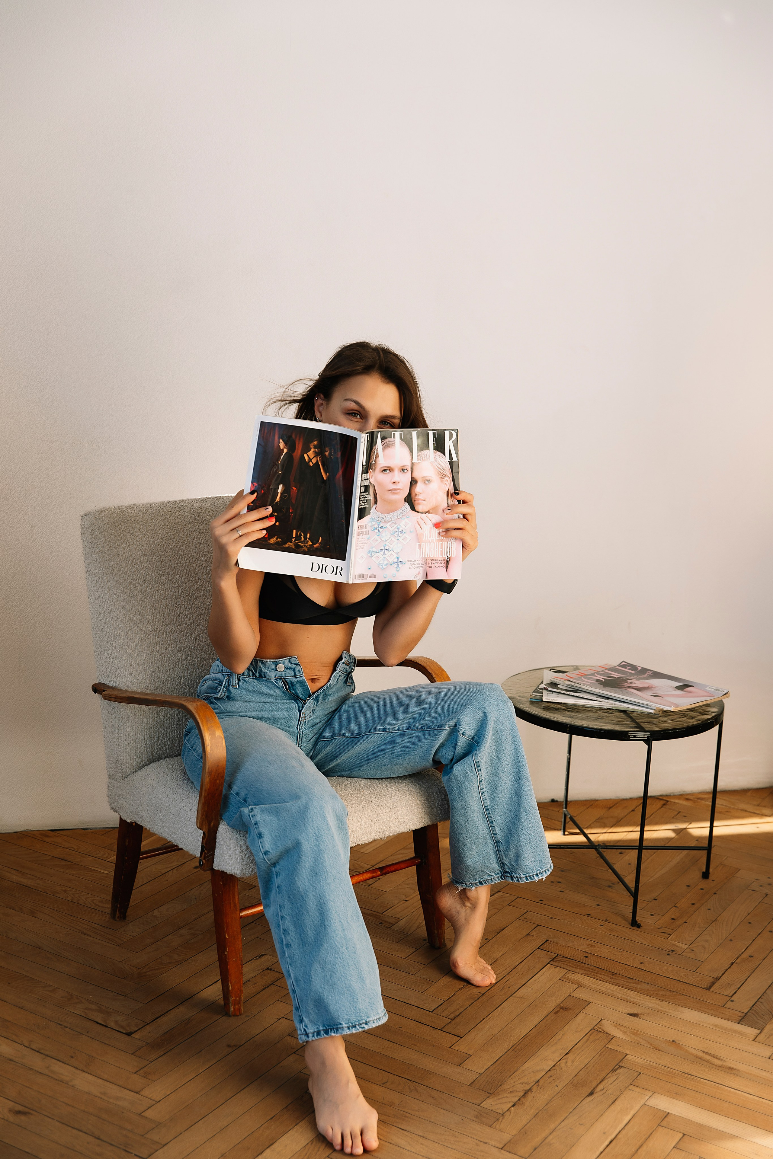 Даша в студии. Фотограф Москва Мария Захарова