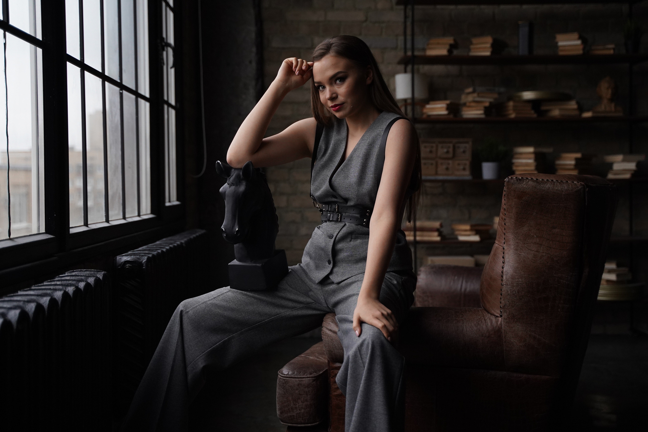 Женская фотосессия в студии. Съемка в фотостудиях Москвы. Портретный фотограф в Москве Елена Капралова