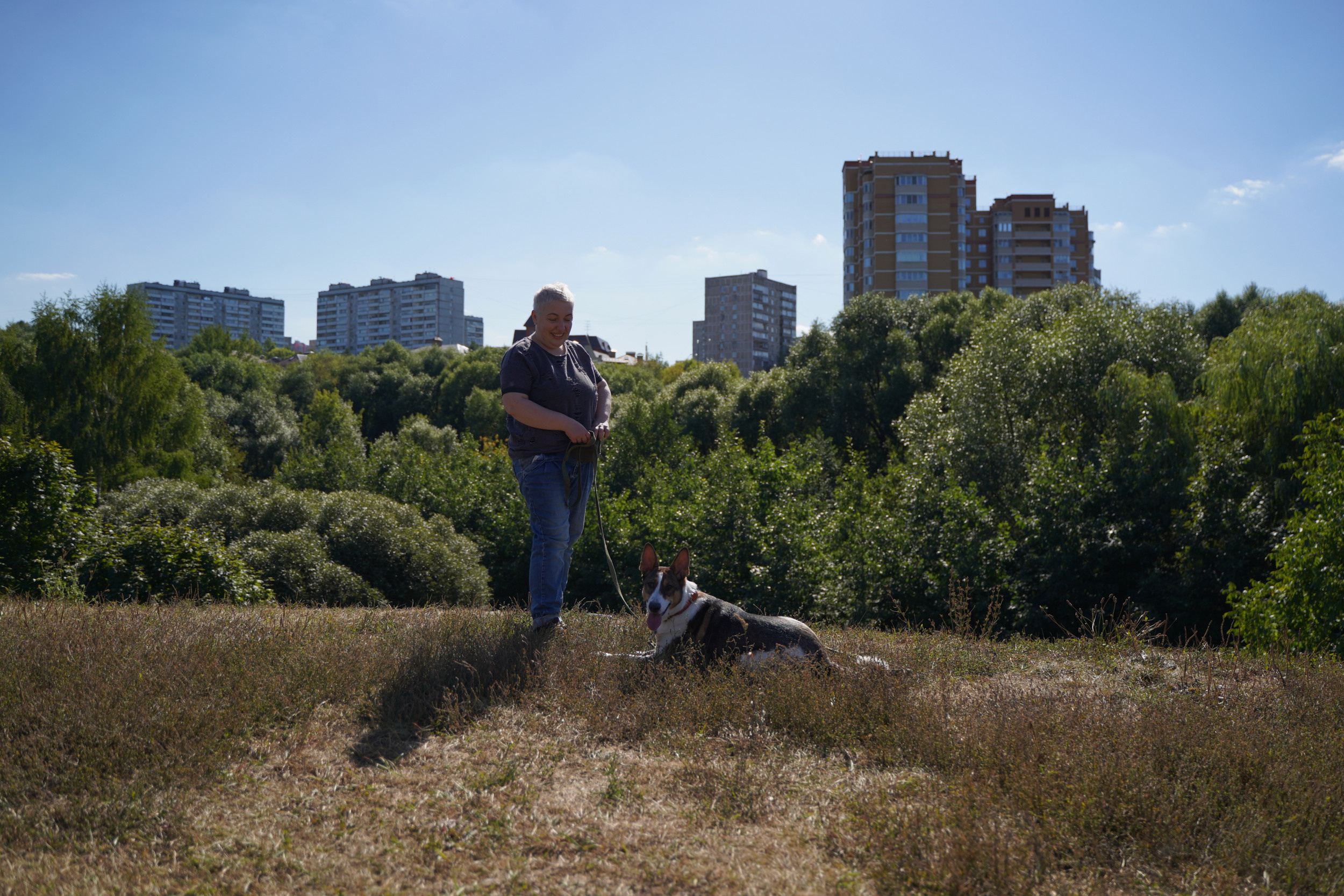 Занятия с кинологом в Москве. Дрессировка собак. Фотосъемка урока. Портретный фотограф в Москве Елена Капралова