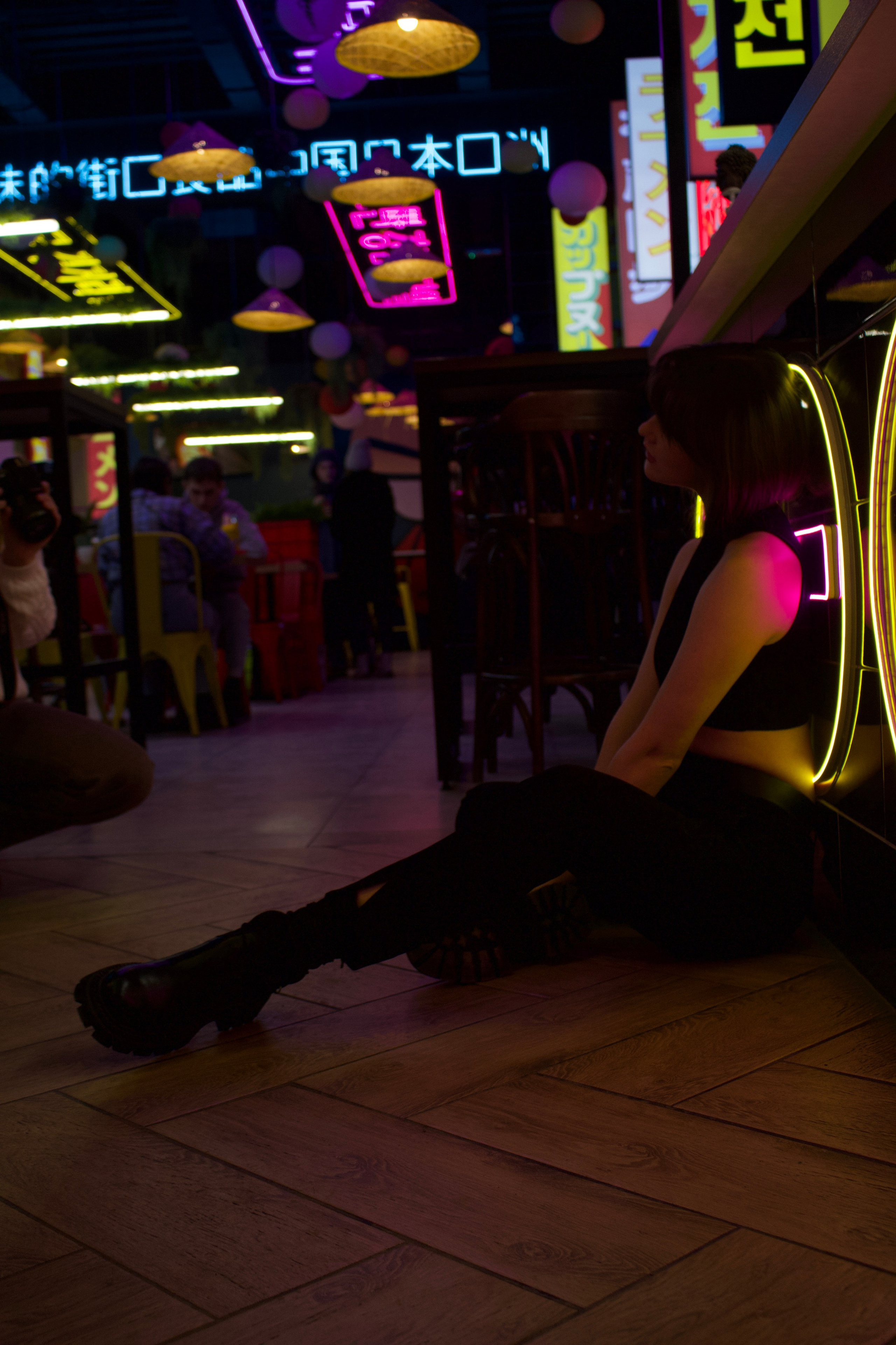 Ирина на локациях в «Lavanda» и «Marimoto». Фотограф Екатерина Козловская