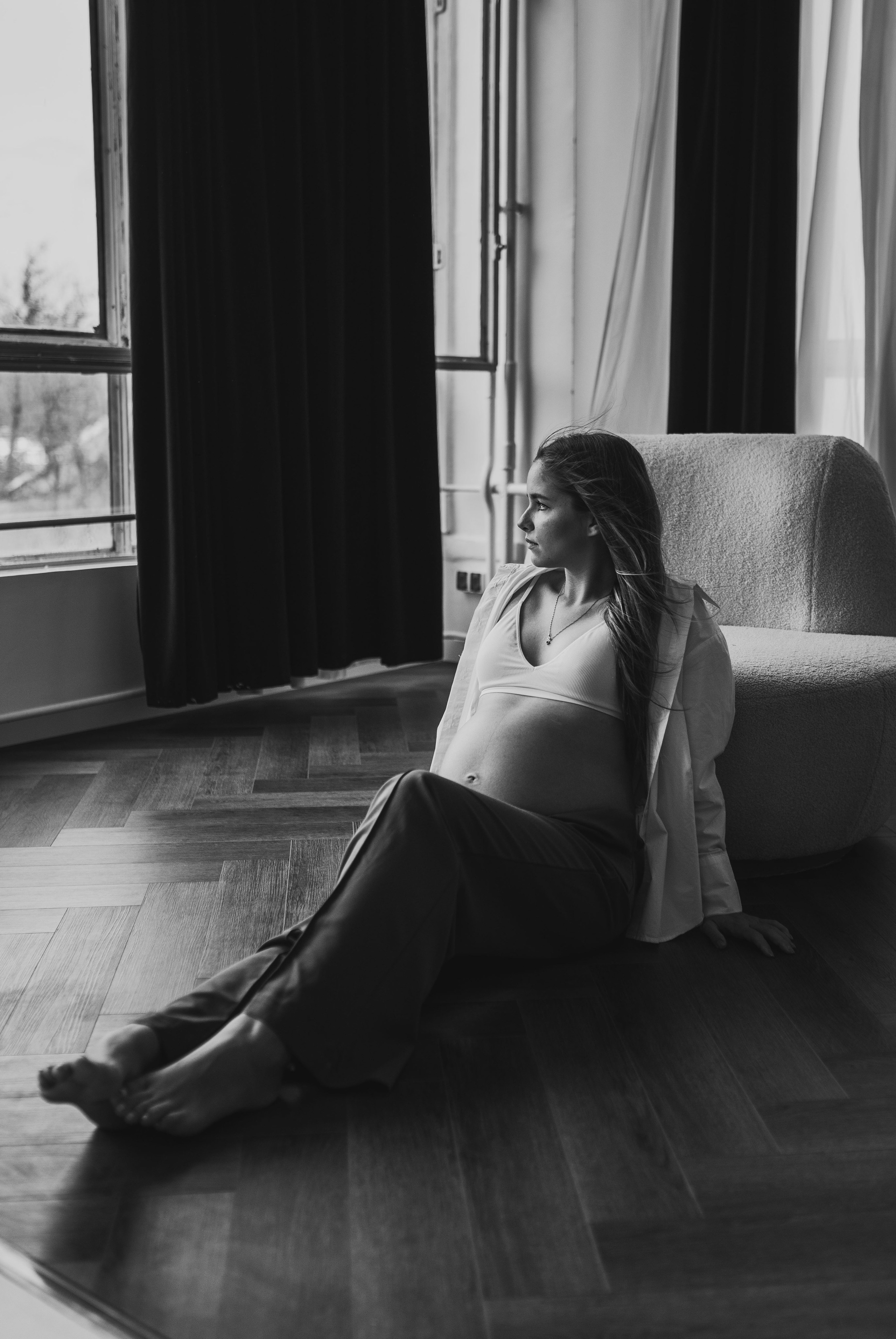 Фотосессия беременности в студии. Семейный фотограф в Домодедово и Москве Елена Пичугина