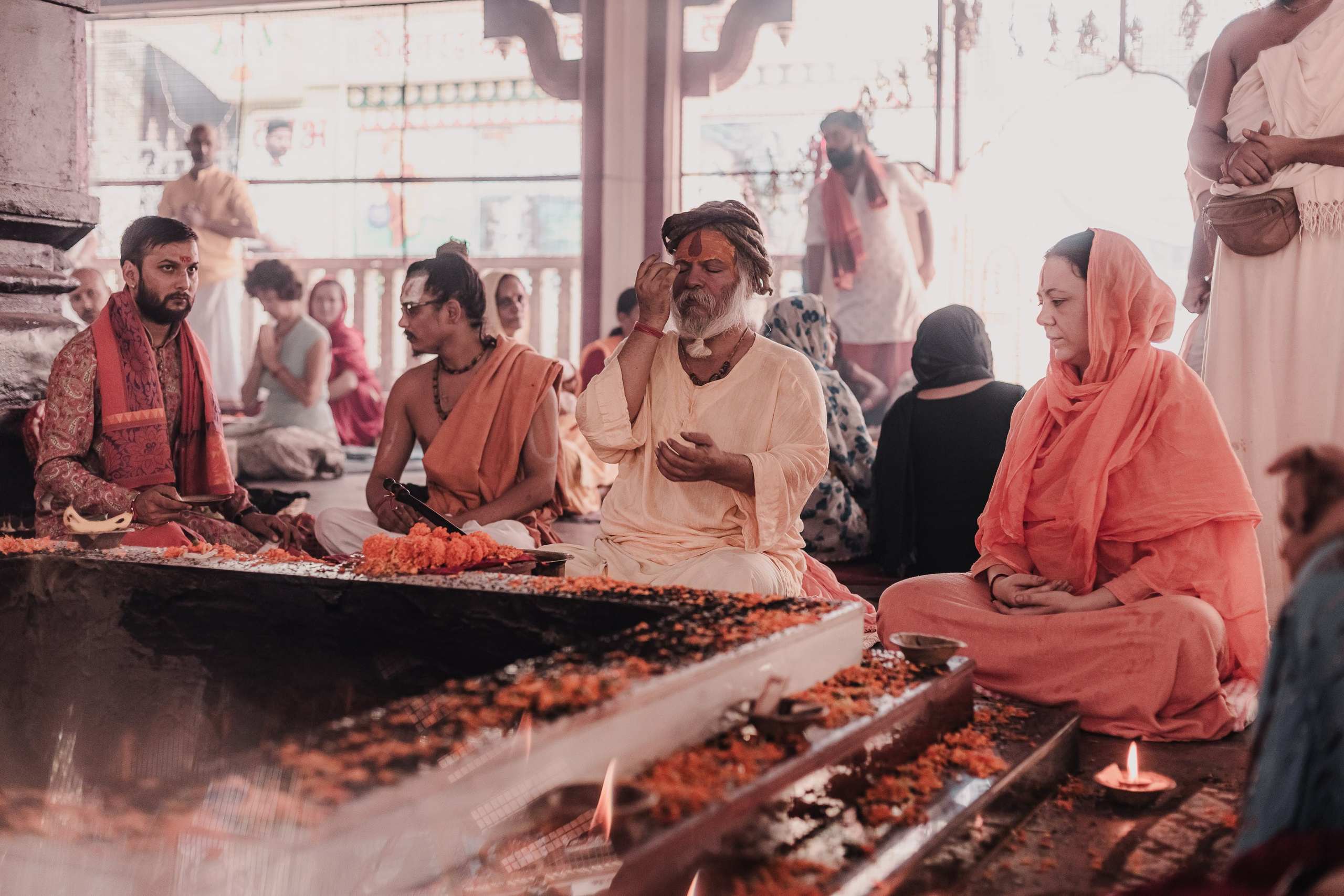 Navaratri yajna at Devraha Baba Ji ashram. Мариам Багдасарян