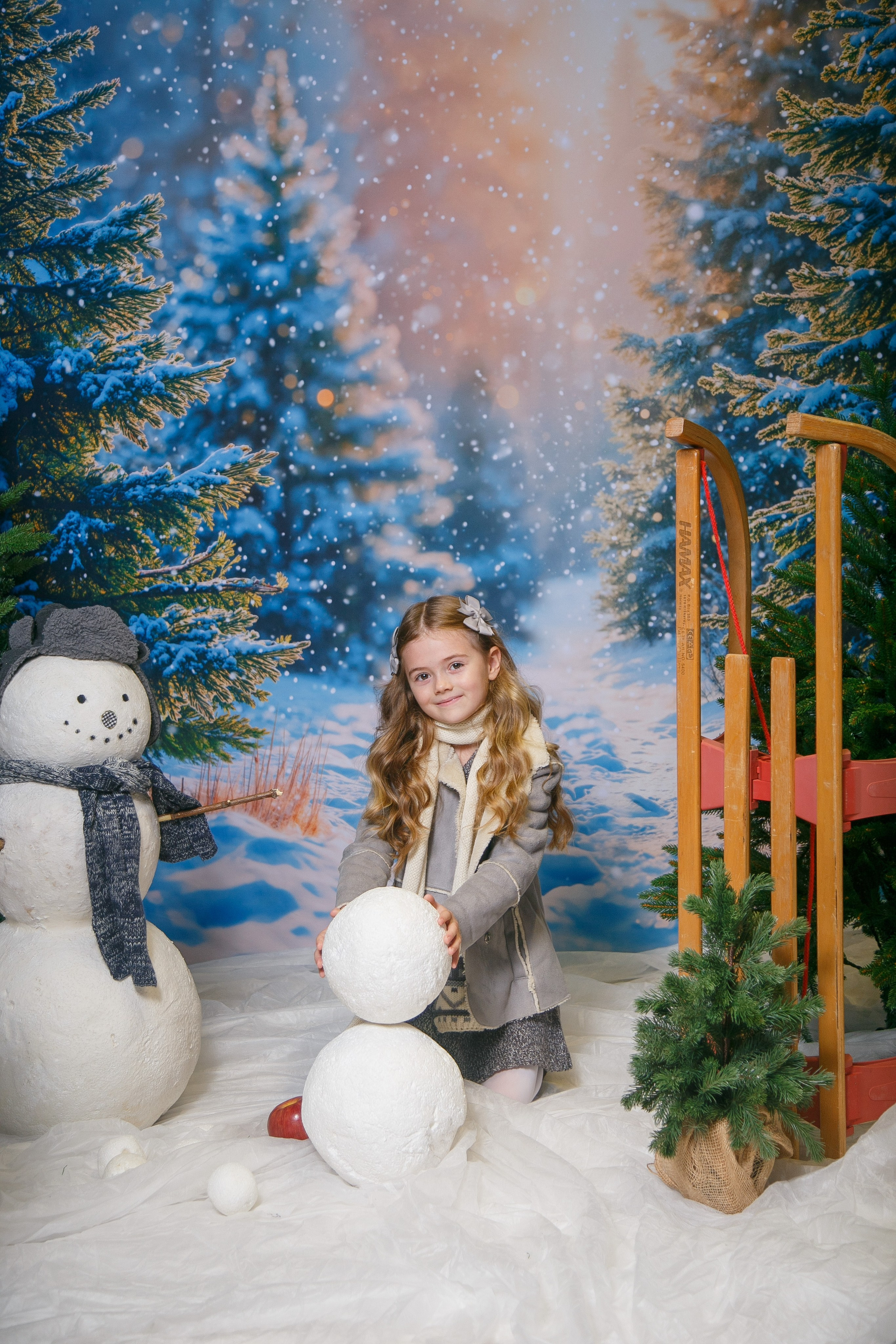 Зимний лес. Детская фотостудия Москва