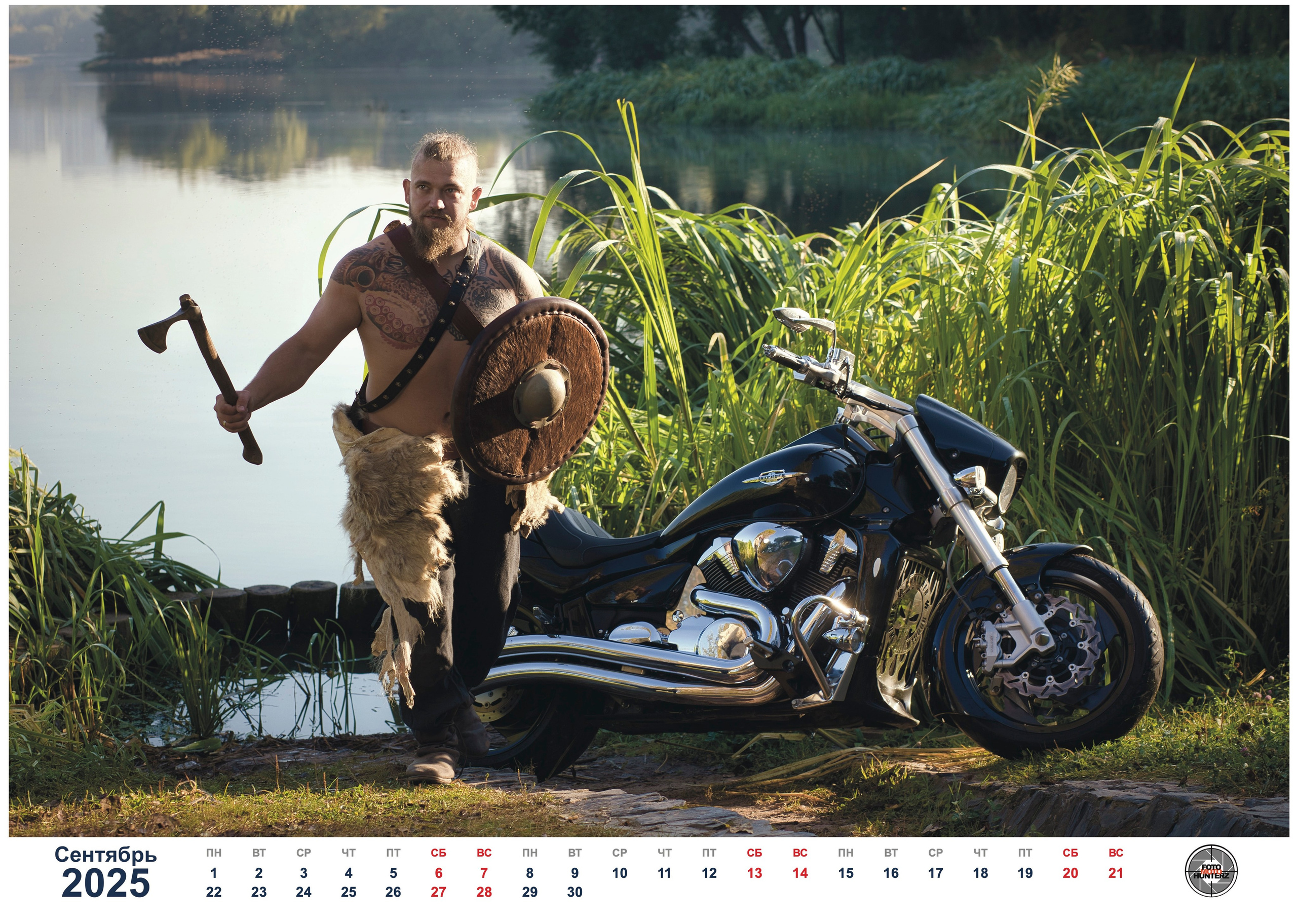 Календарь Mens Only 2025 от FMHZ. FotoMotoHunterZ — фотографии мотоциклистов на улицах города