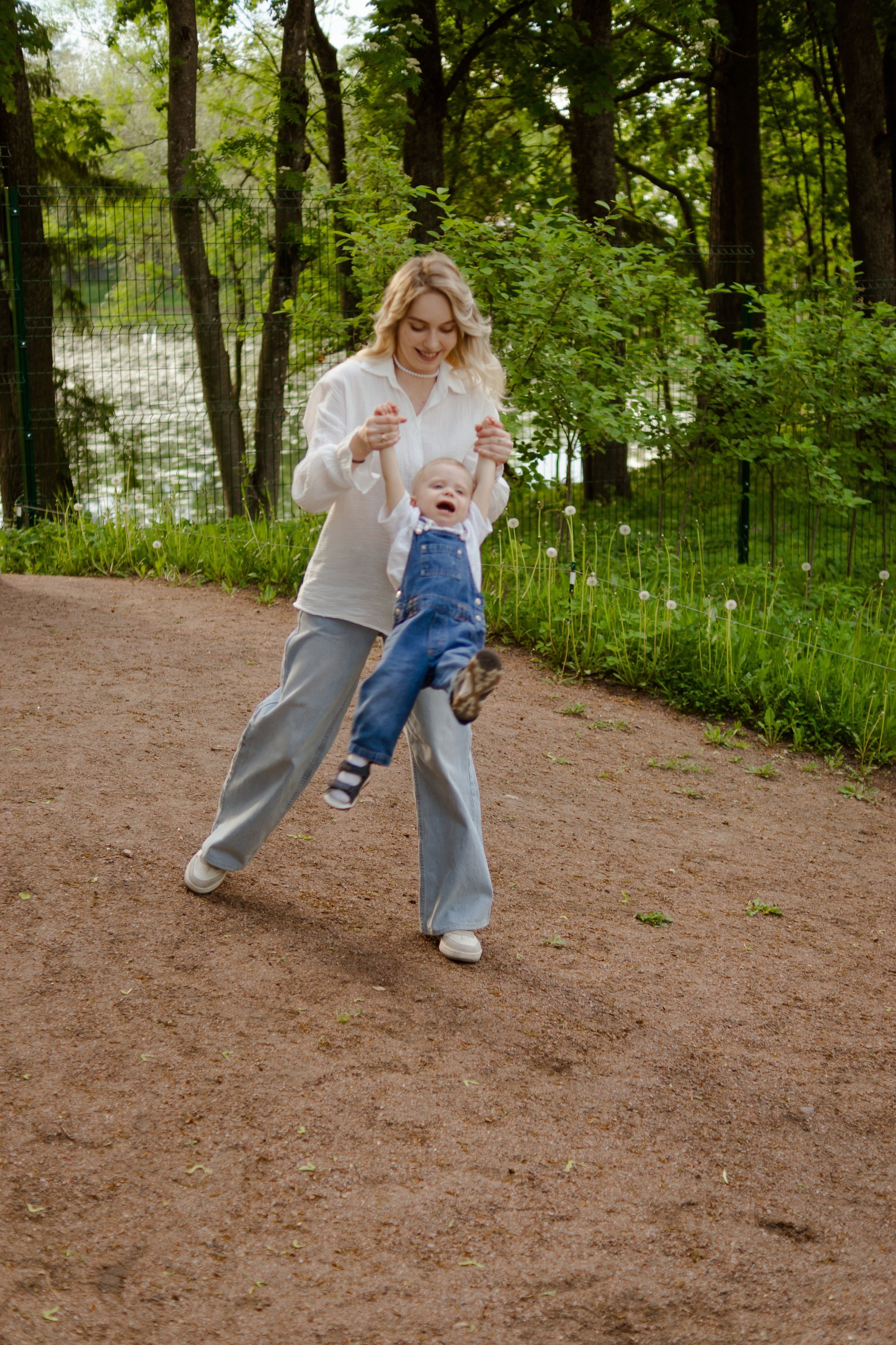 Аня с сыном Сашей