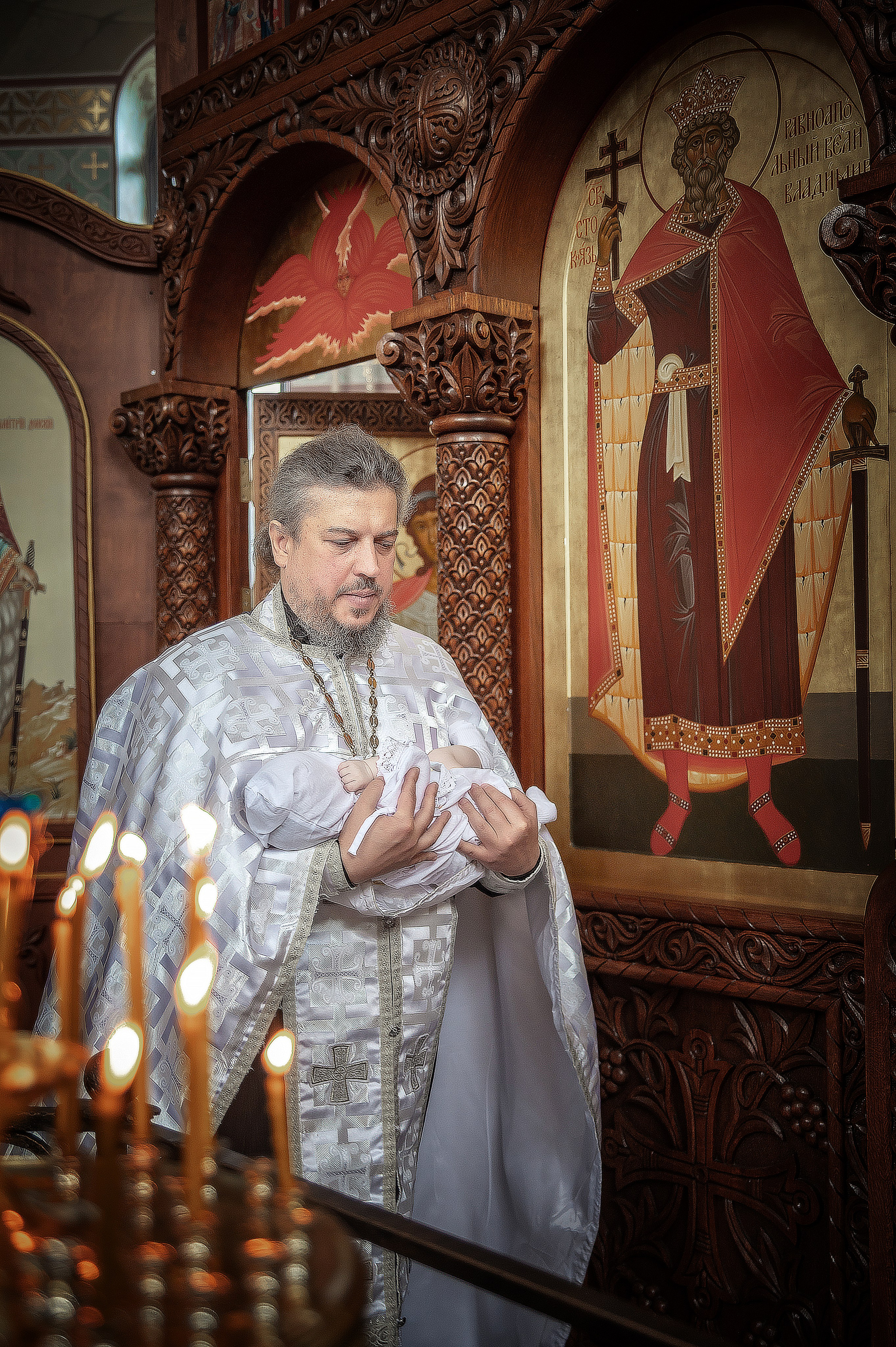 Таинство Крещения Романа, Храм Всех Святых Волгоград Мамаев Курган. Церковный, семейный и репортажный фотограф Волгоград, Волжский