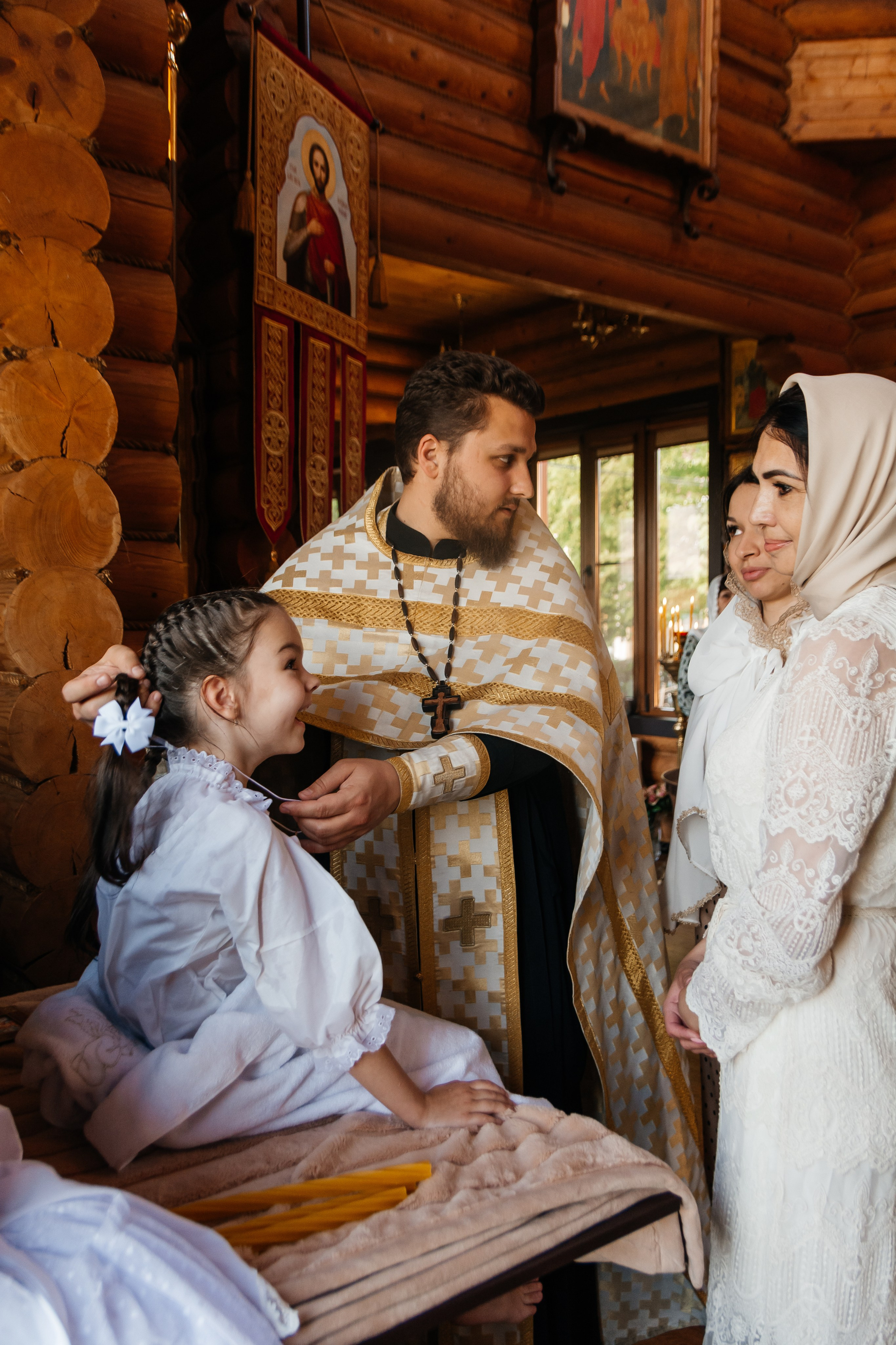 Фотосессия крещения Елизаветы. Семейный и детский фотограф Кущ Наташа