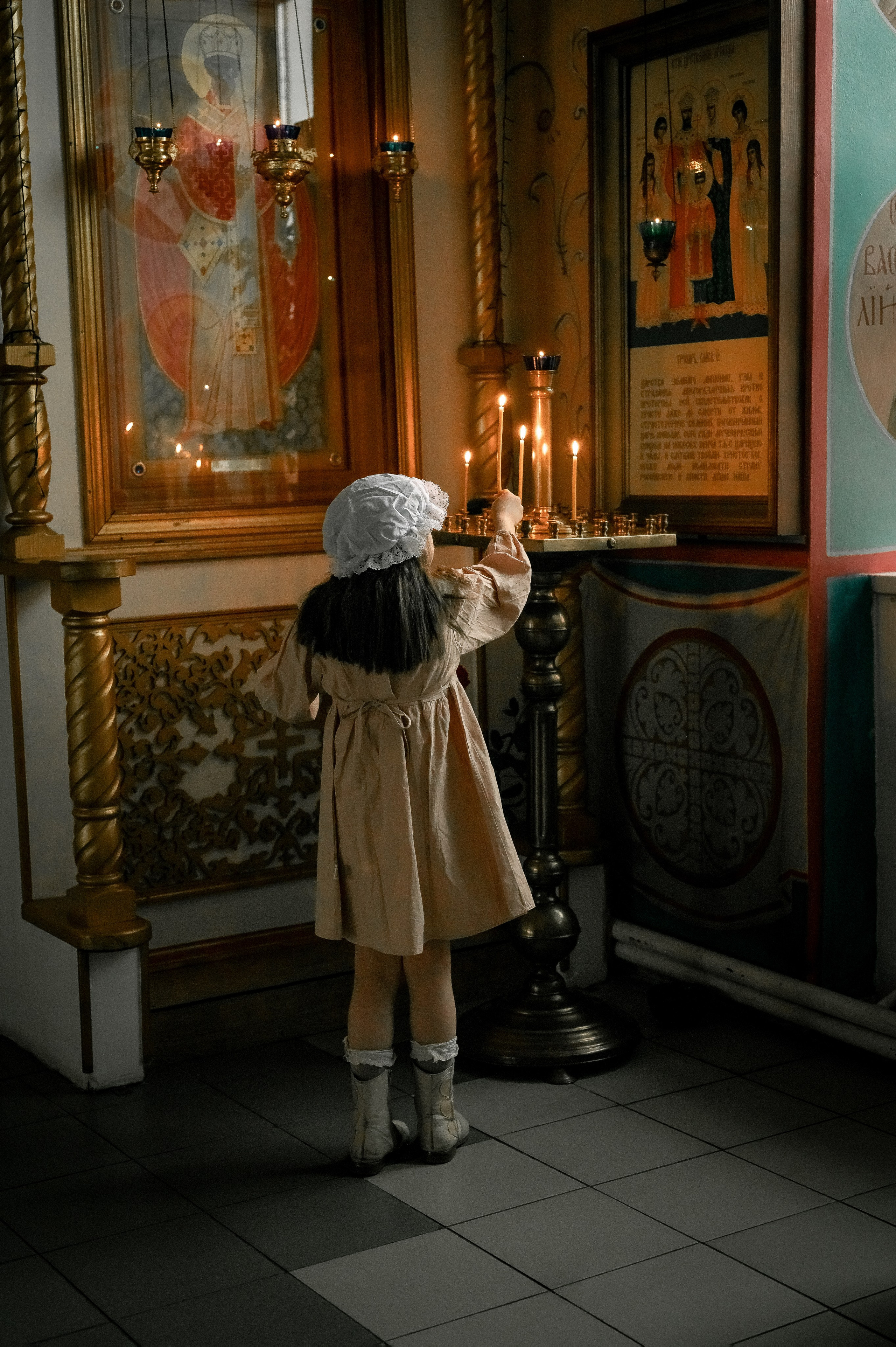 Таинство крещения. Фотограф новорождённых, семейный, школьный в городе Калуге Евгения