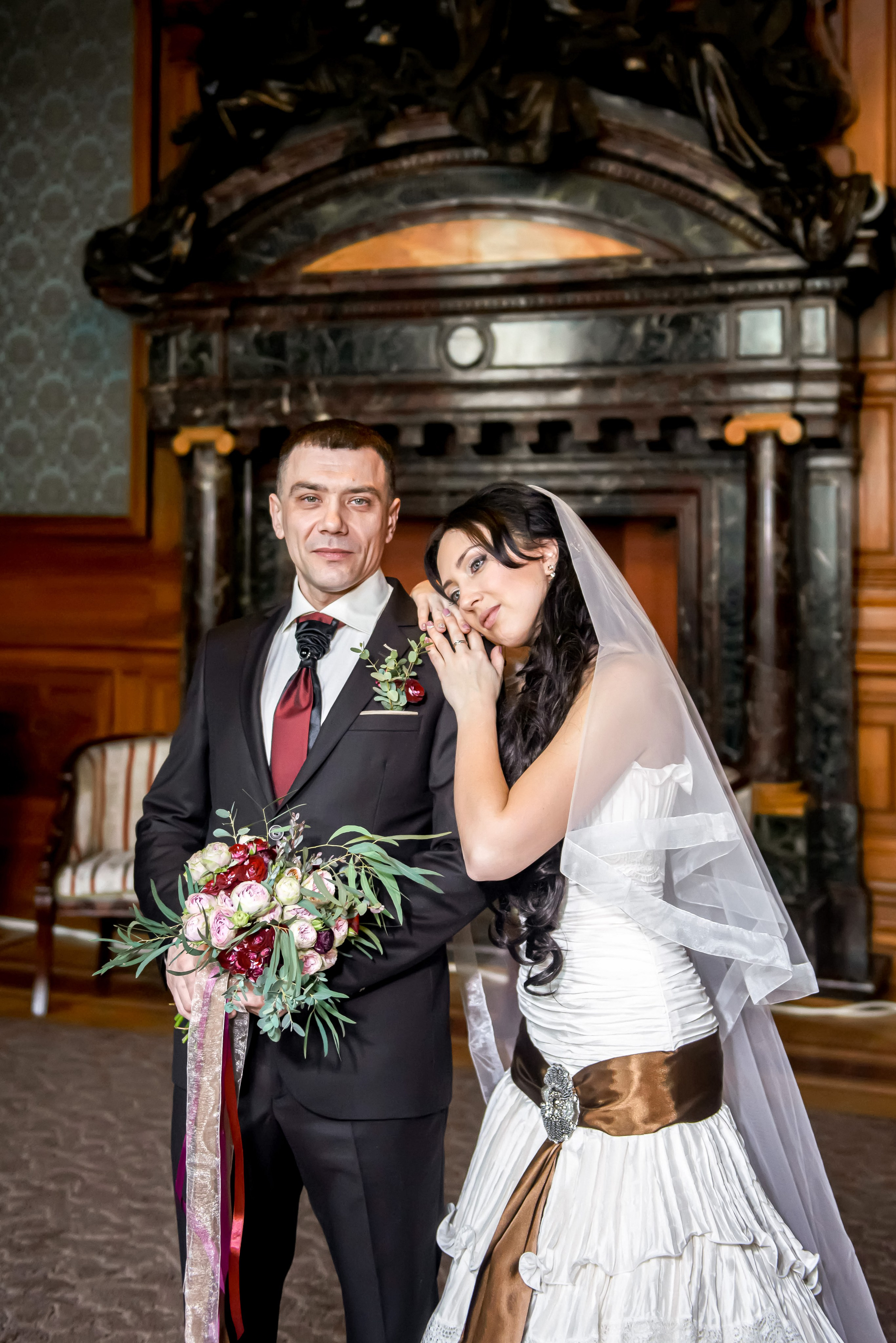 Свадебная фотосессия в Доме Архитектора на Большой Морской ул. Портретный, семейный и свадебный фотограф в Санкт-Петербурге и в Пушкине Ширяев Денис