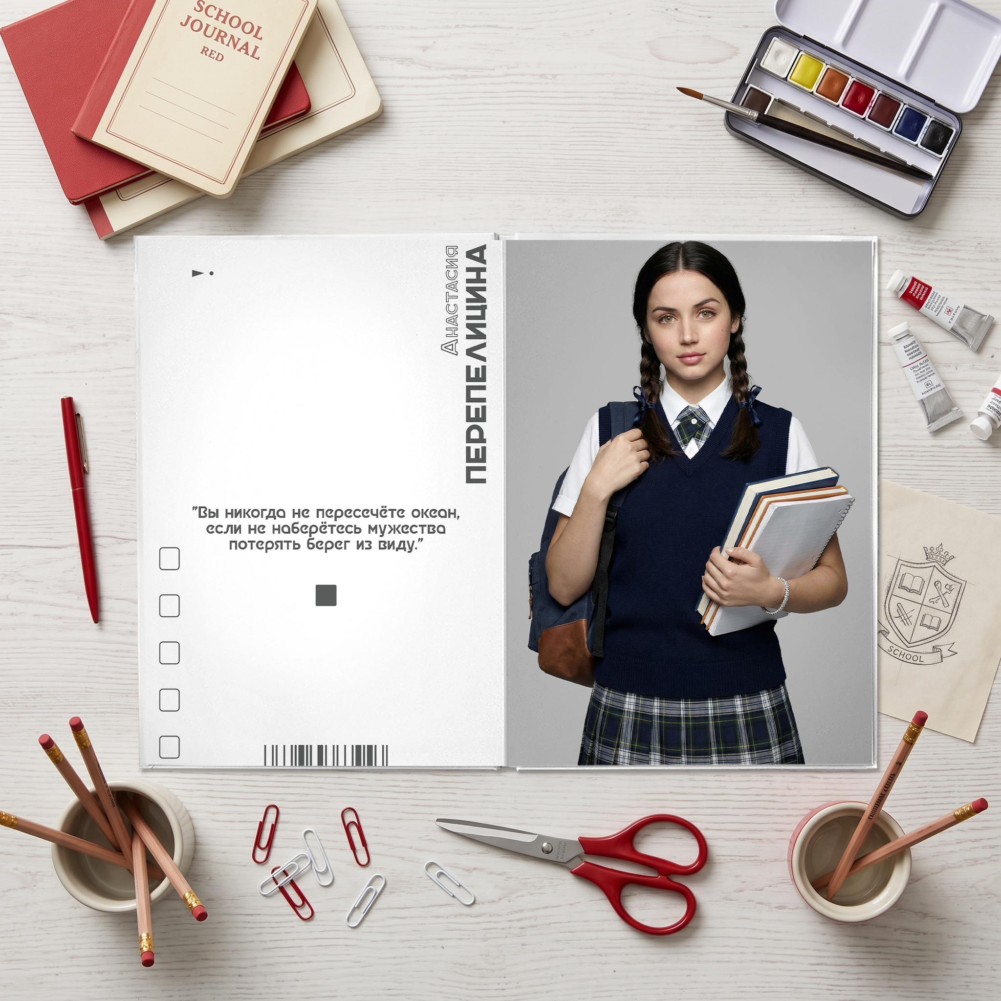 052 School Journal. Дизайны, psd шаблоны школьных и выпускных альбомов и обложек