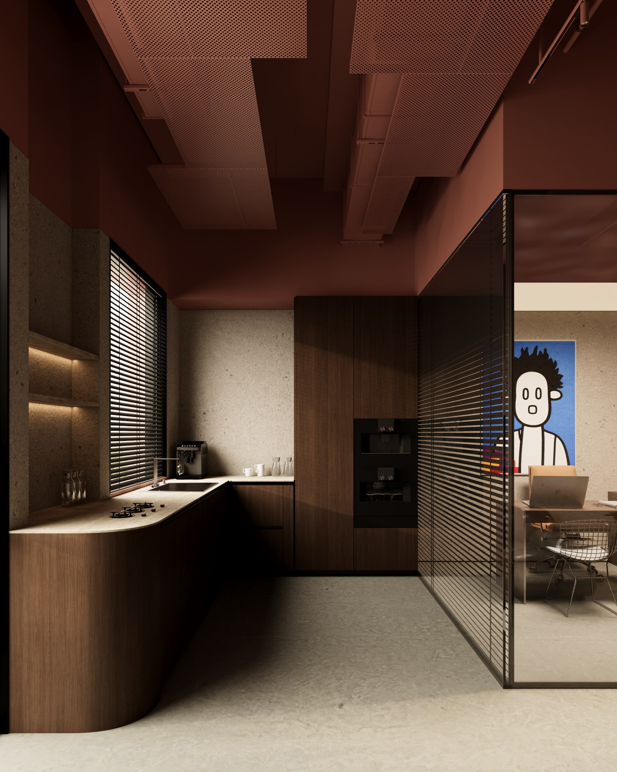 Contemporary Executive Office. Denis Konarev | Architectural Visualization Studio