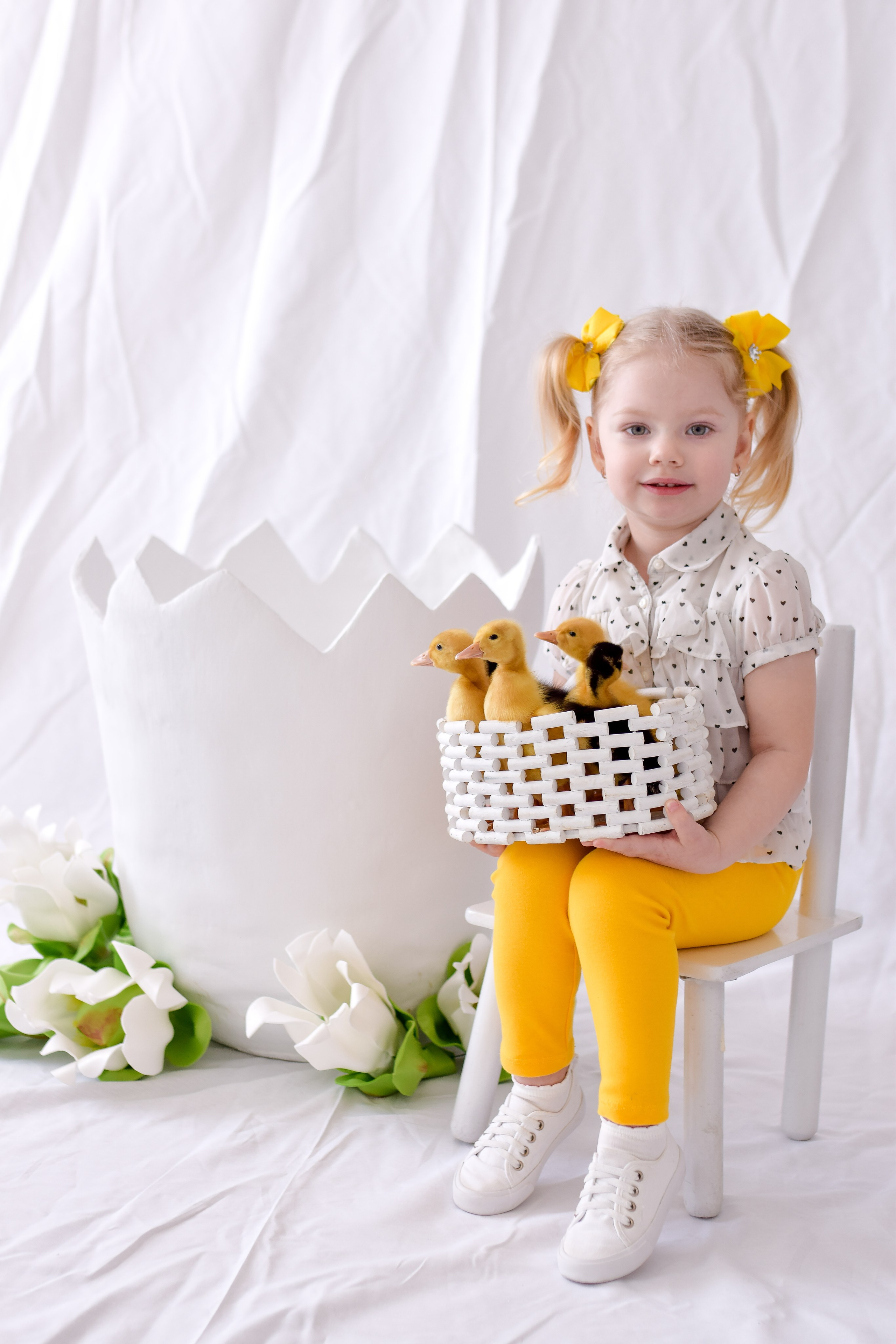 ПРОЕКТ «ПАСХАЛЬНЫЙ» С УТЯТАМИ. Фотограф в Ялте Инна Найден. Детский и семейный фотограф