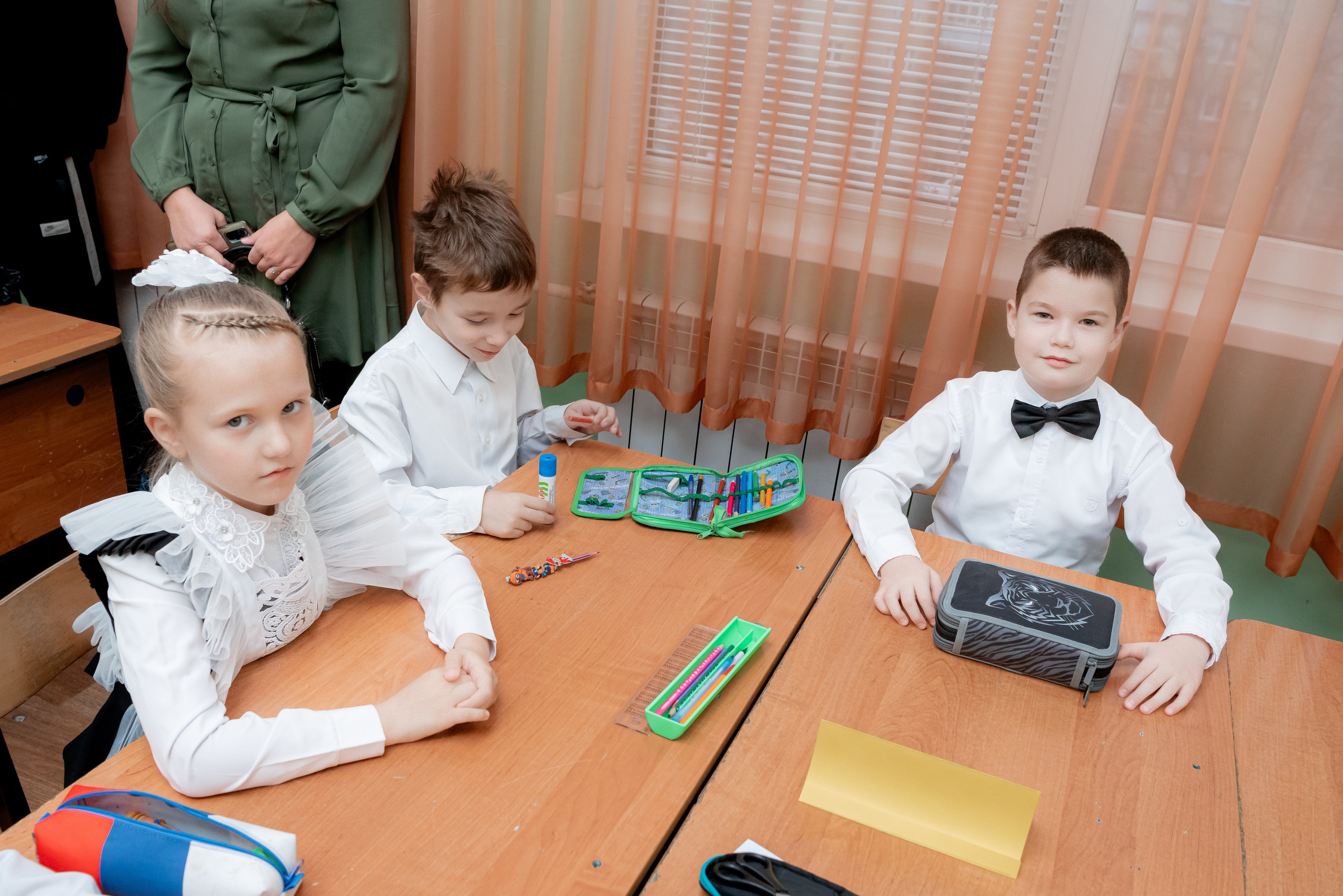 Открытый урок первоклашек в Школе. Фотограф в Волгограде и Волжском Александр Горбань