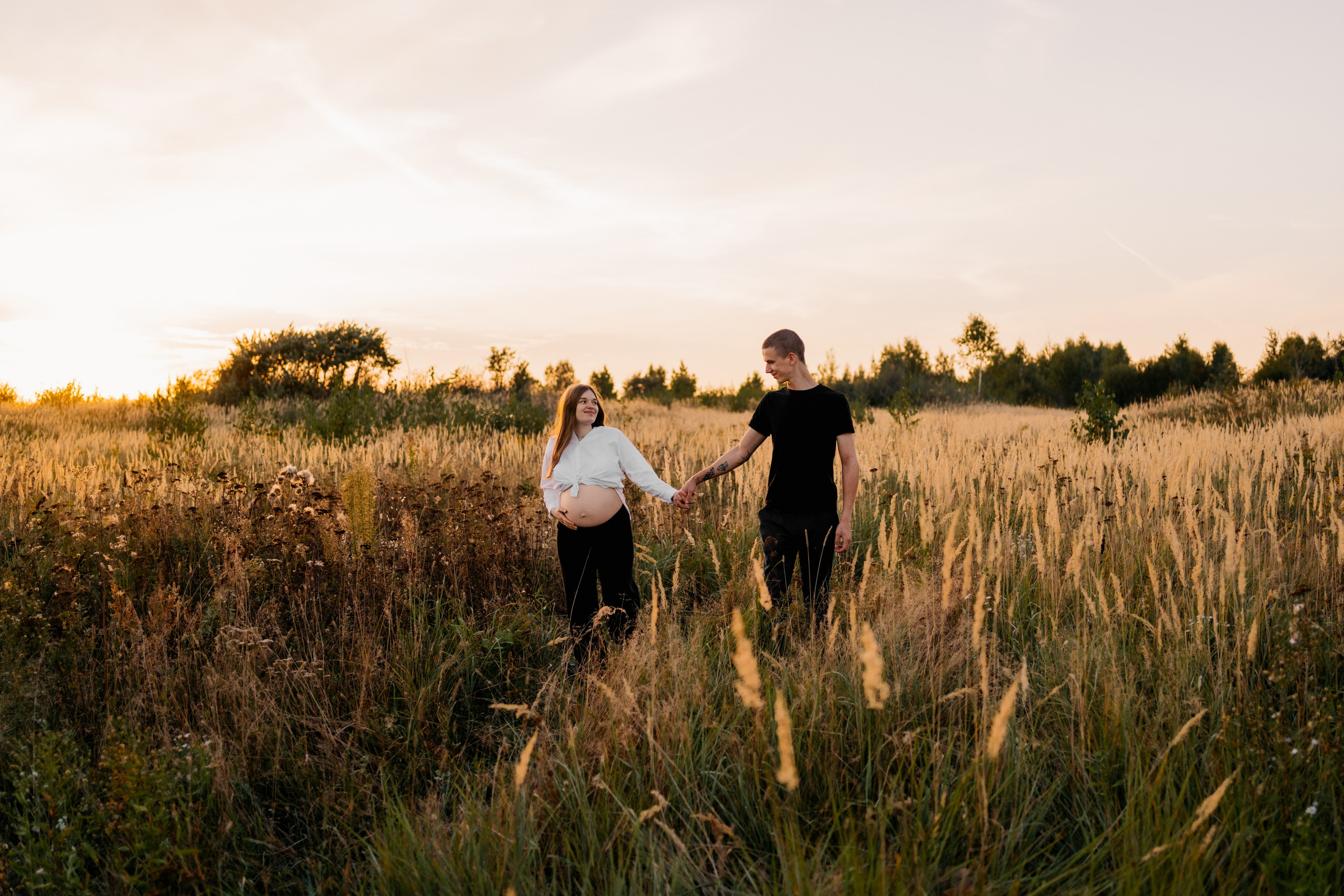 Фотосессия беременности на природе. Семейный фотограф в Москве и в Домодедово Екатерина Патракова