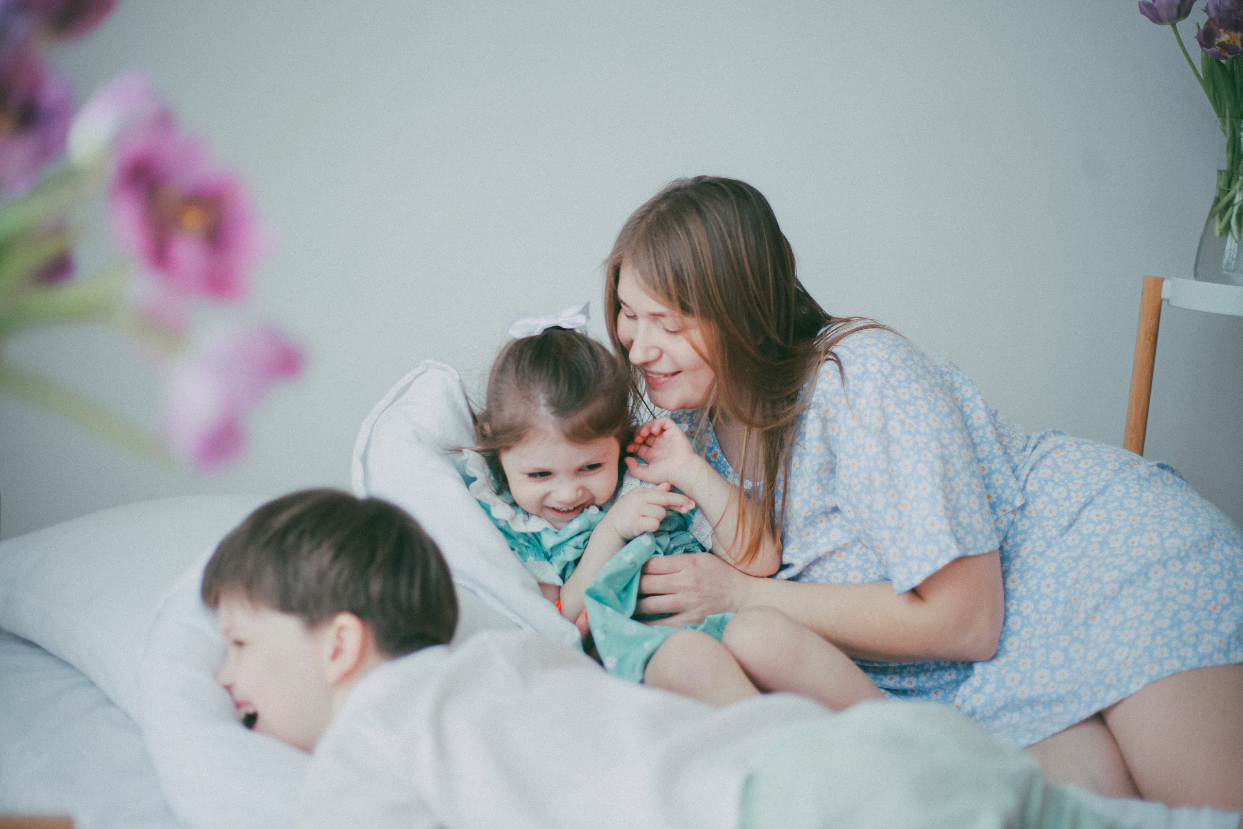 Юля с детками. Портретный фотограф в Москве Анастасия Пимова