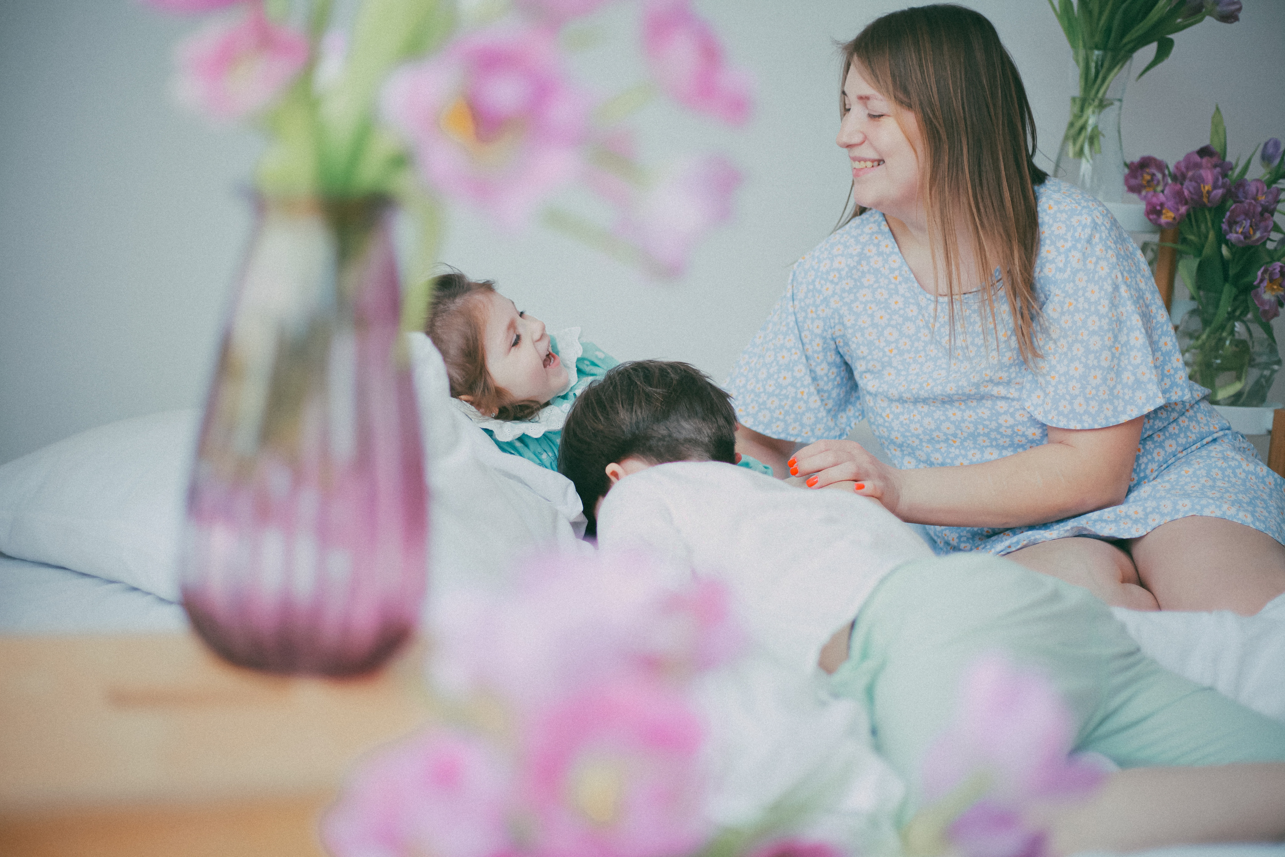 Юля с детками. Портретный фотограф в Москве Анастасия Пимова