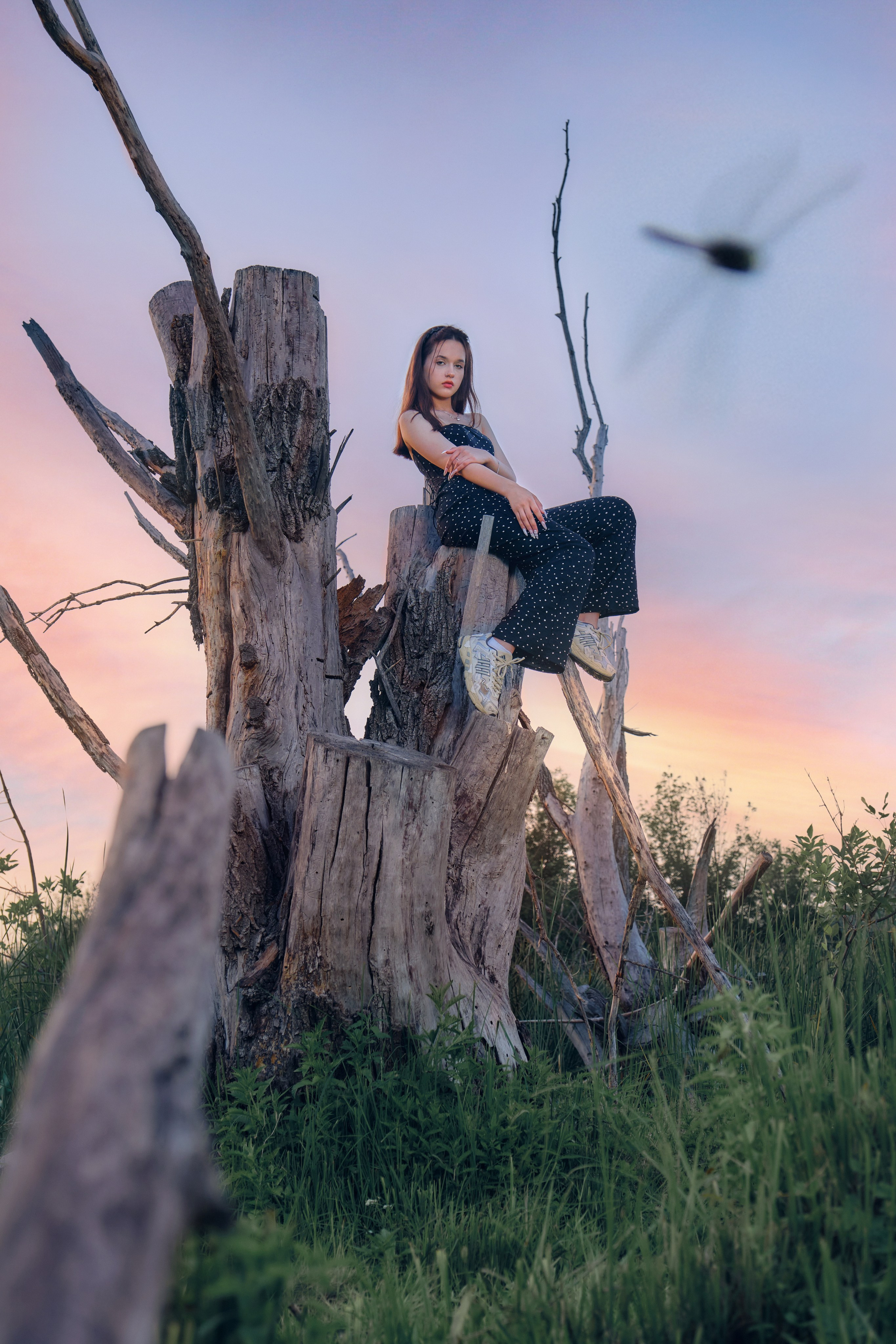 Летняя фотосессия на природе, в лесу, на улице. Семейная с детьми