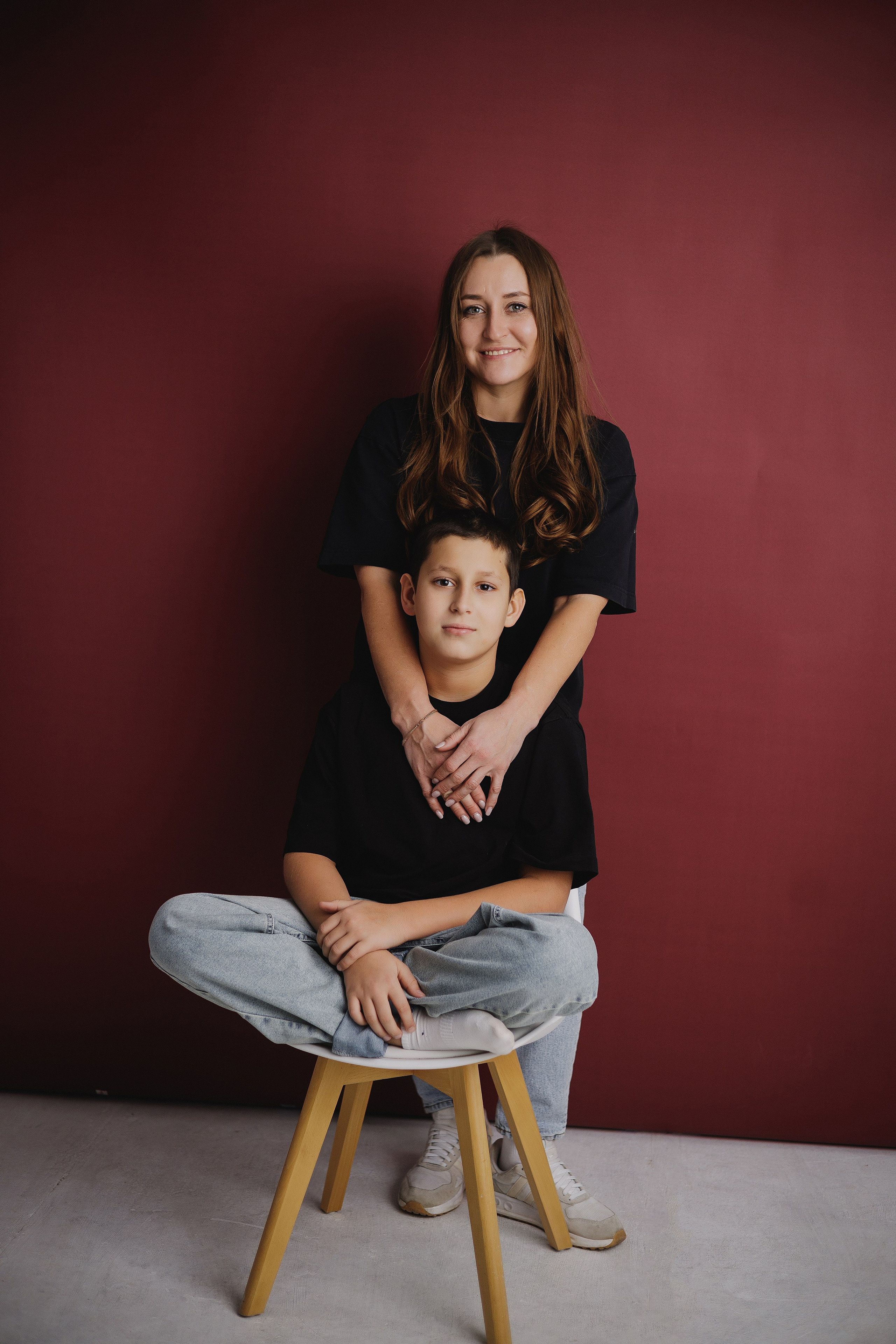 Мама и сын на фото