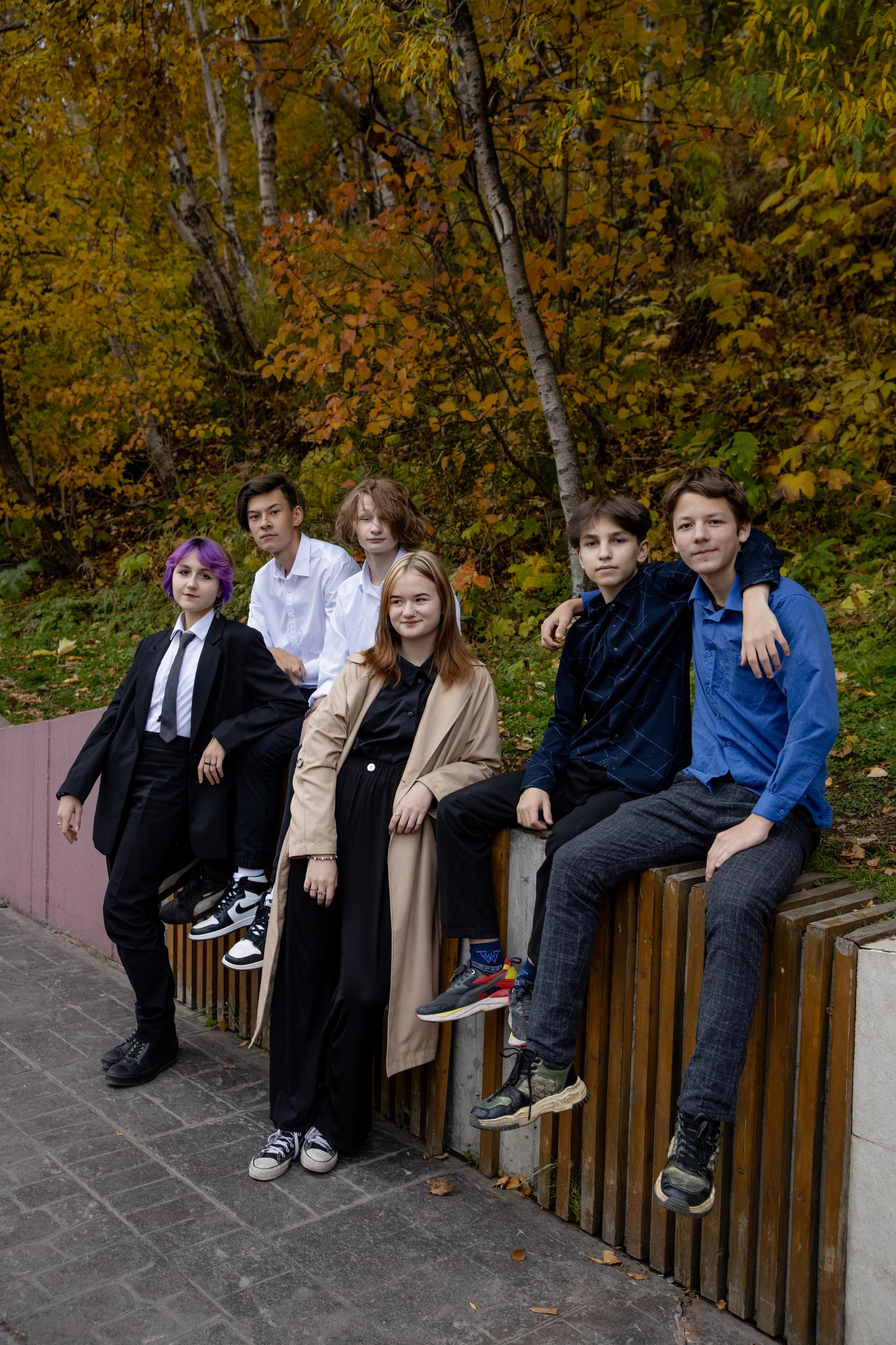 Осенняя сьемка в центре. Старшие классы. Авето фото. Выпускные альбомы Камчатка