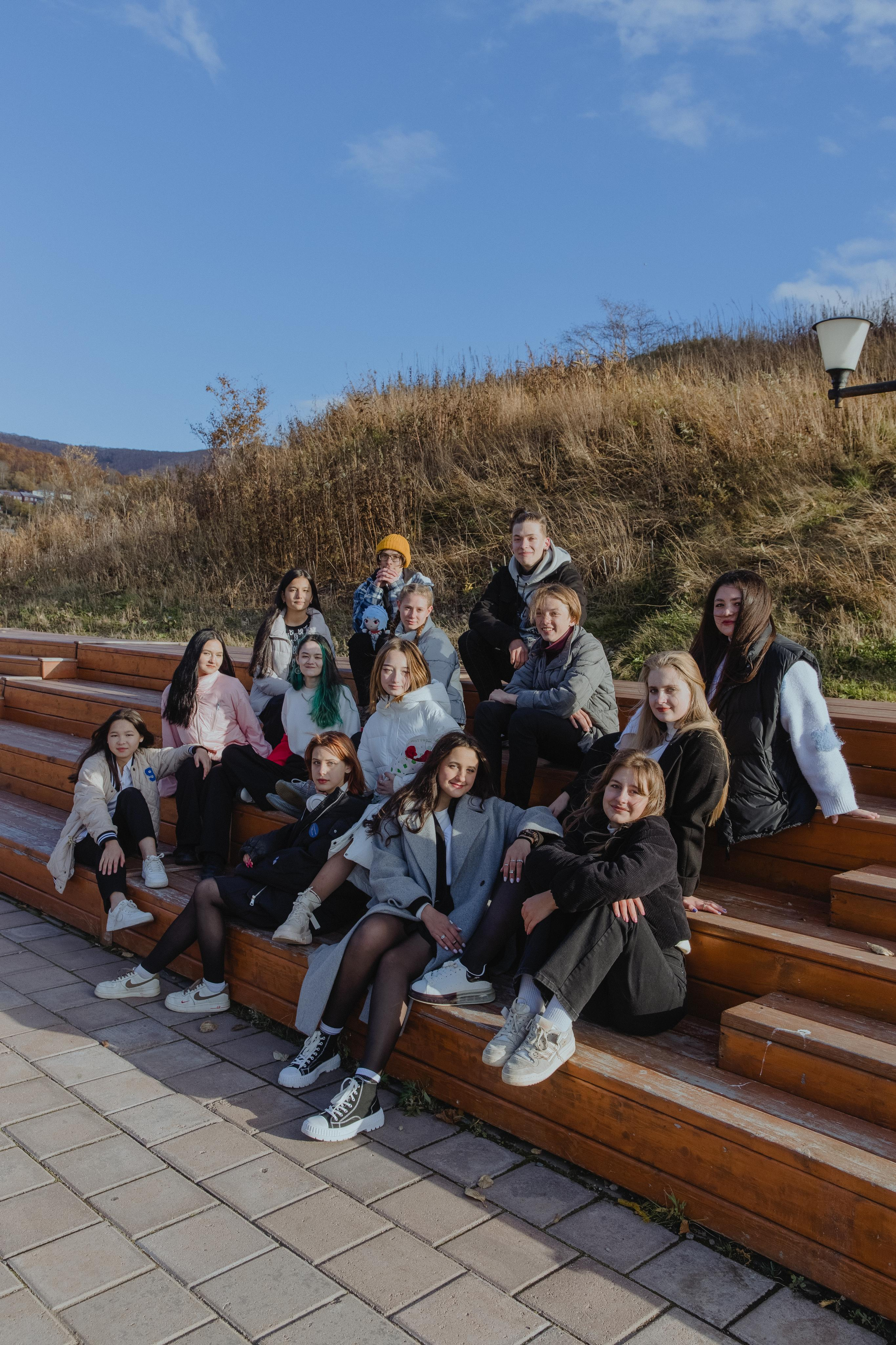 Осенняя сьемка в центре. Старшие классы. Авето фото. Выпускные альбомы Камчатка