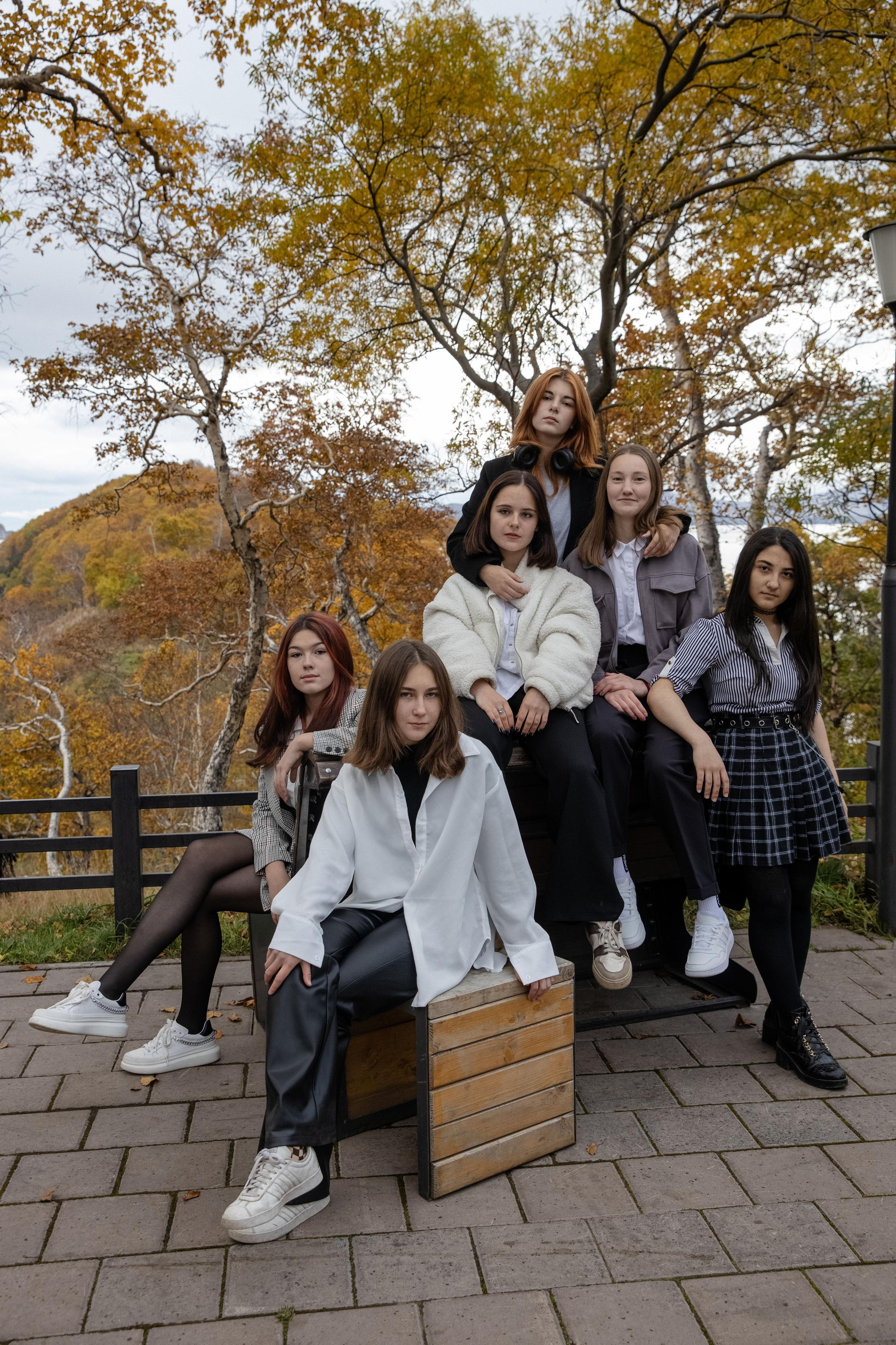 Осенняя сьемка в центре. Старшие классы. Авето фото. Выпускные альбомы Камчатка