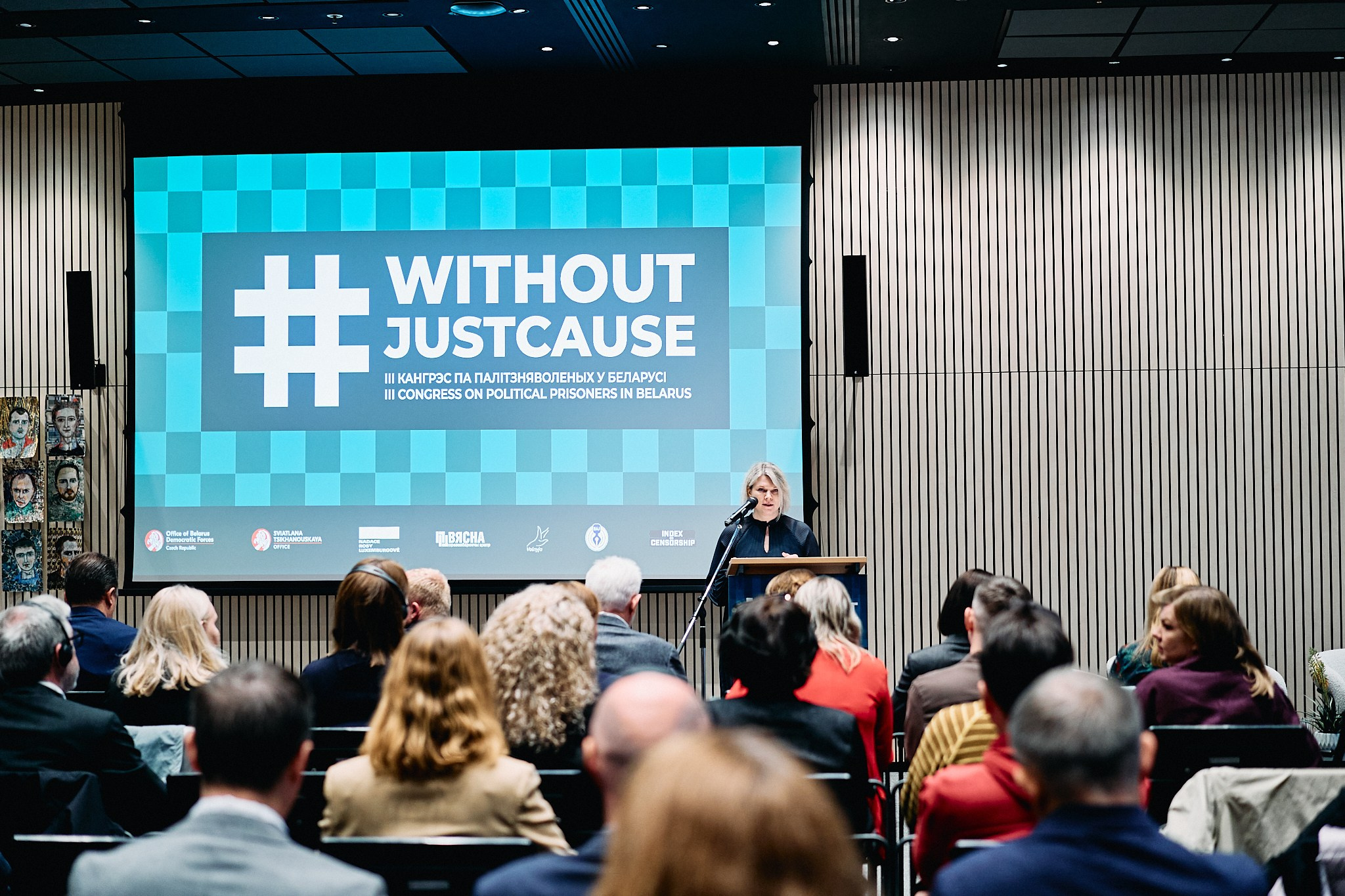 3rd Congress on Political Prisoners in Belarus. Photographer in Vilnius