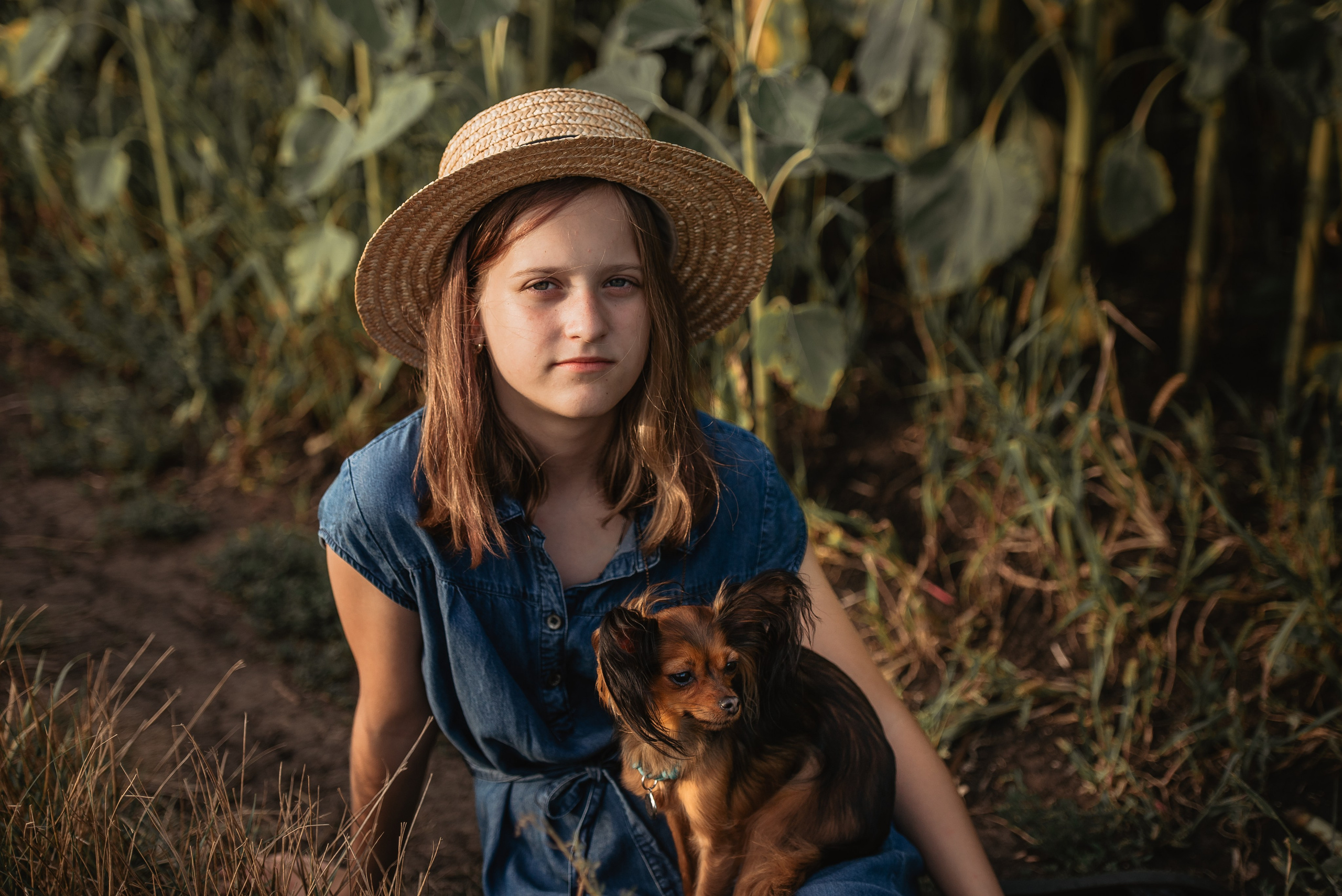 Прогулка в подсолнухах. Семейный Фотограф в Москве Ирина Хохлова