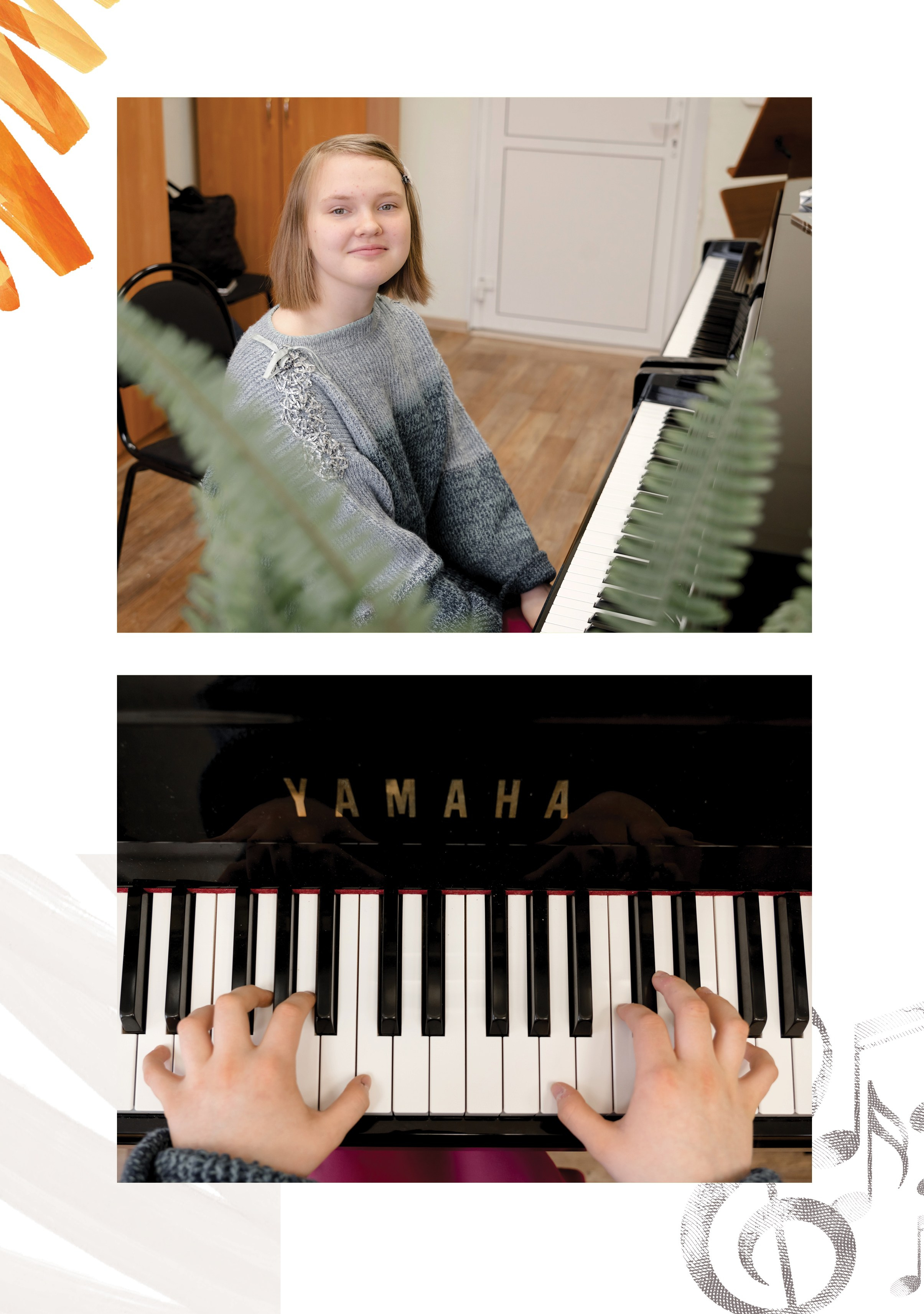 Александра, фортепиано (большой, индивидуальный альбом). Фабрика выпускных альбомов