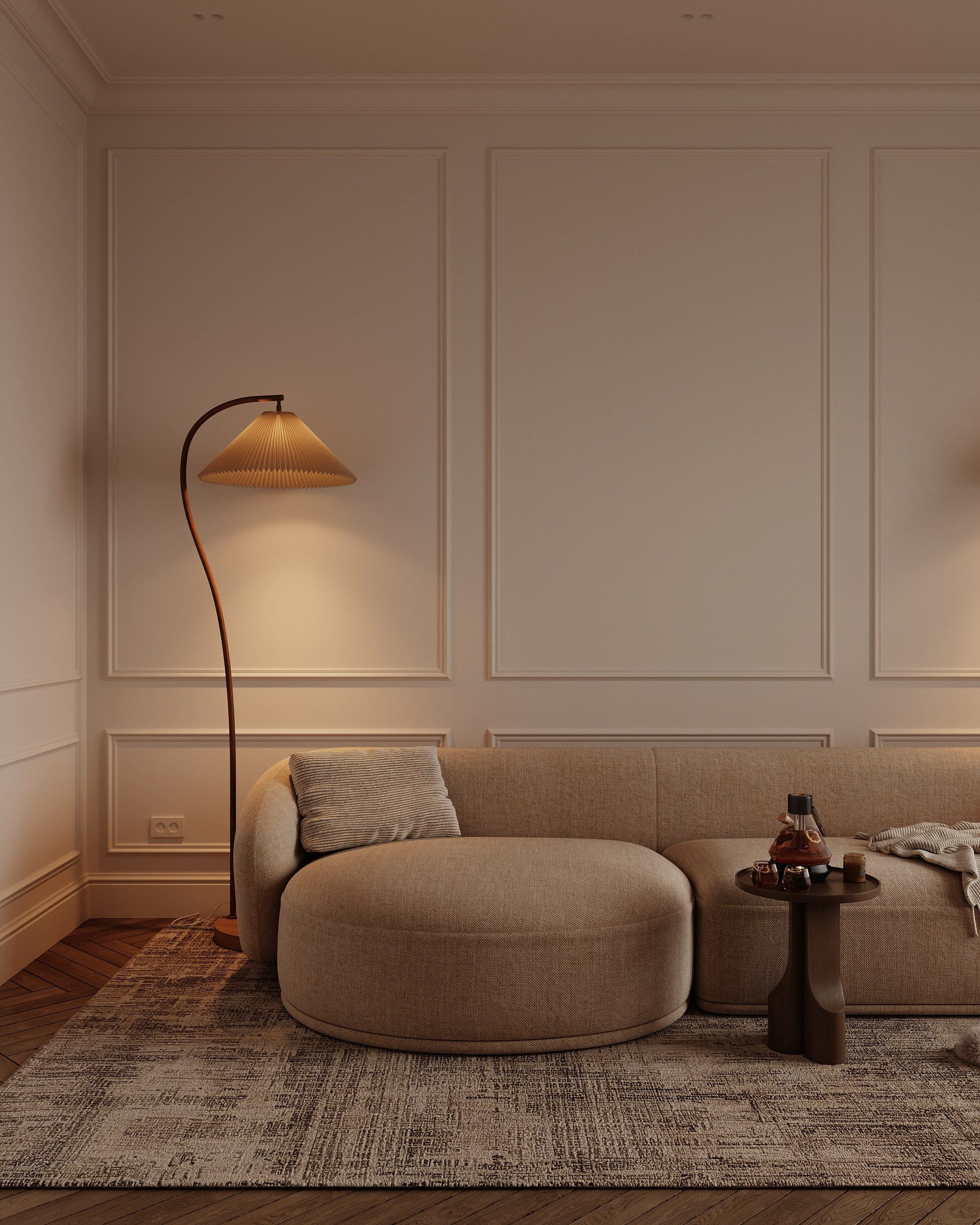 WINTER ATMOSPHERE. Interior 3D visualizer Liya Iskevich