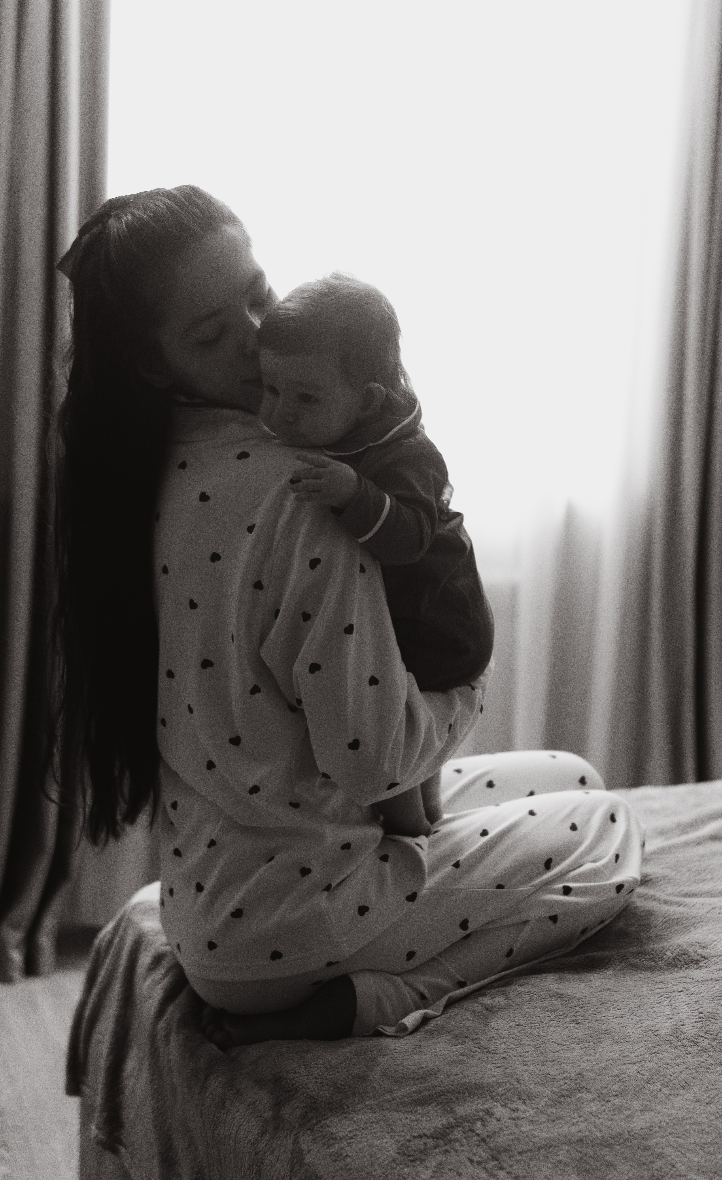 Домашняя Новогодняя история. Семейный, ньюборн фотограф, фотограф на роды в Москве, Виктория Тюльдюкова