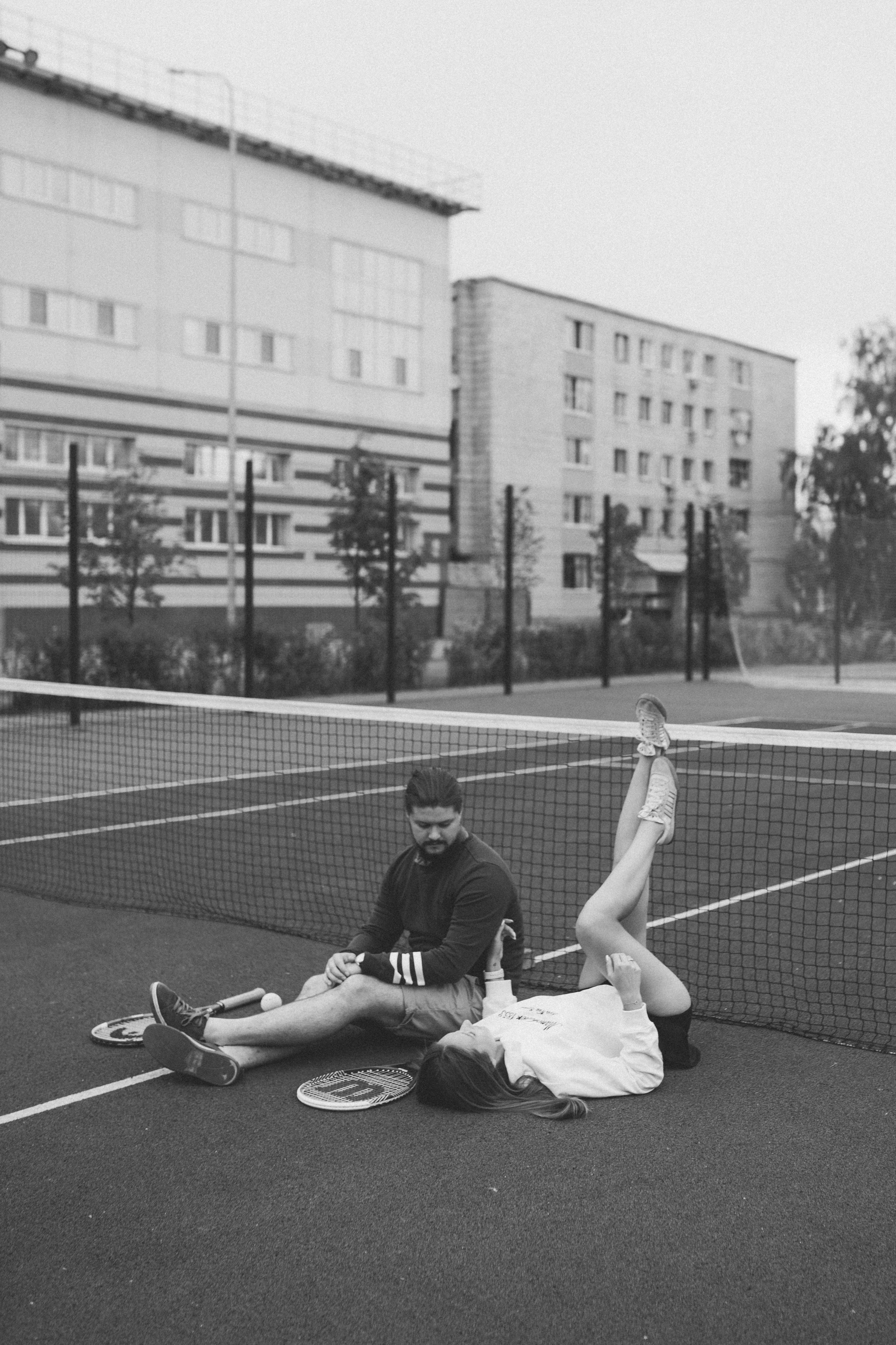 На корте. Свадебный фотограф Казань