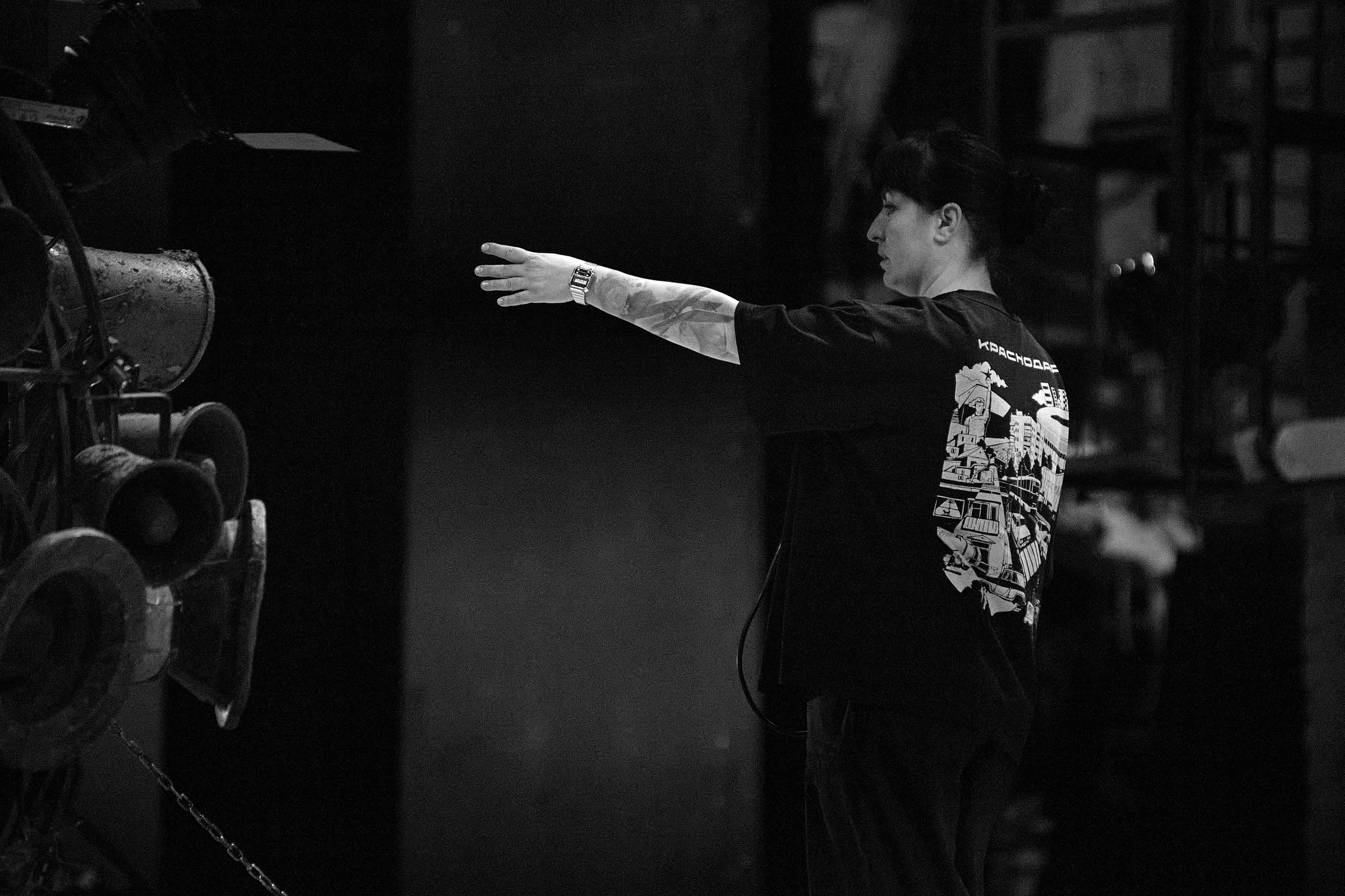 Монтаж спектакля Двойник. Фотограф Юлия Маринина