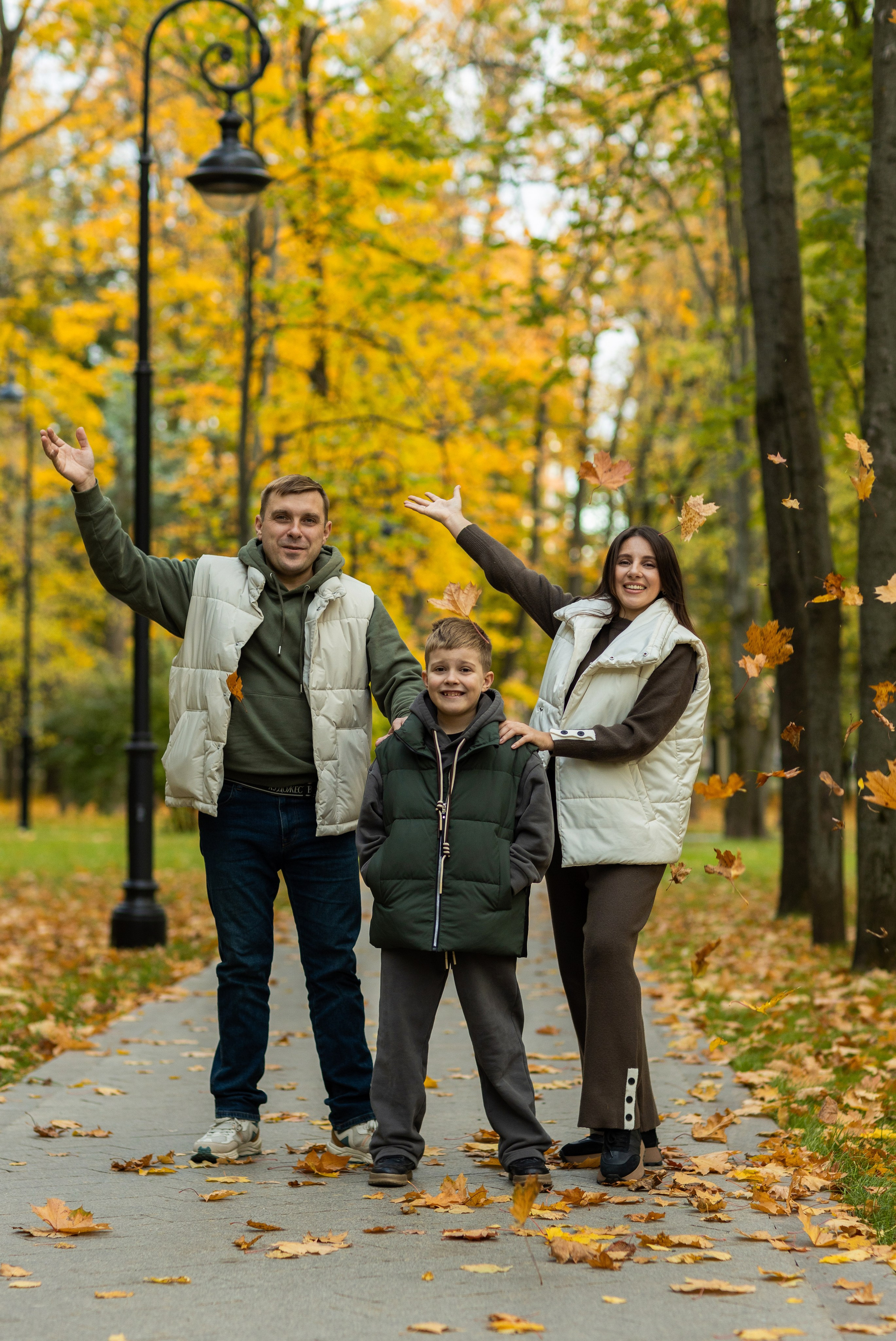 Осень на Речном вокзале. Семейный и детский фотограф в Москве Олеся Маркина